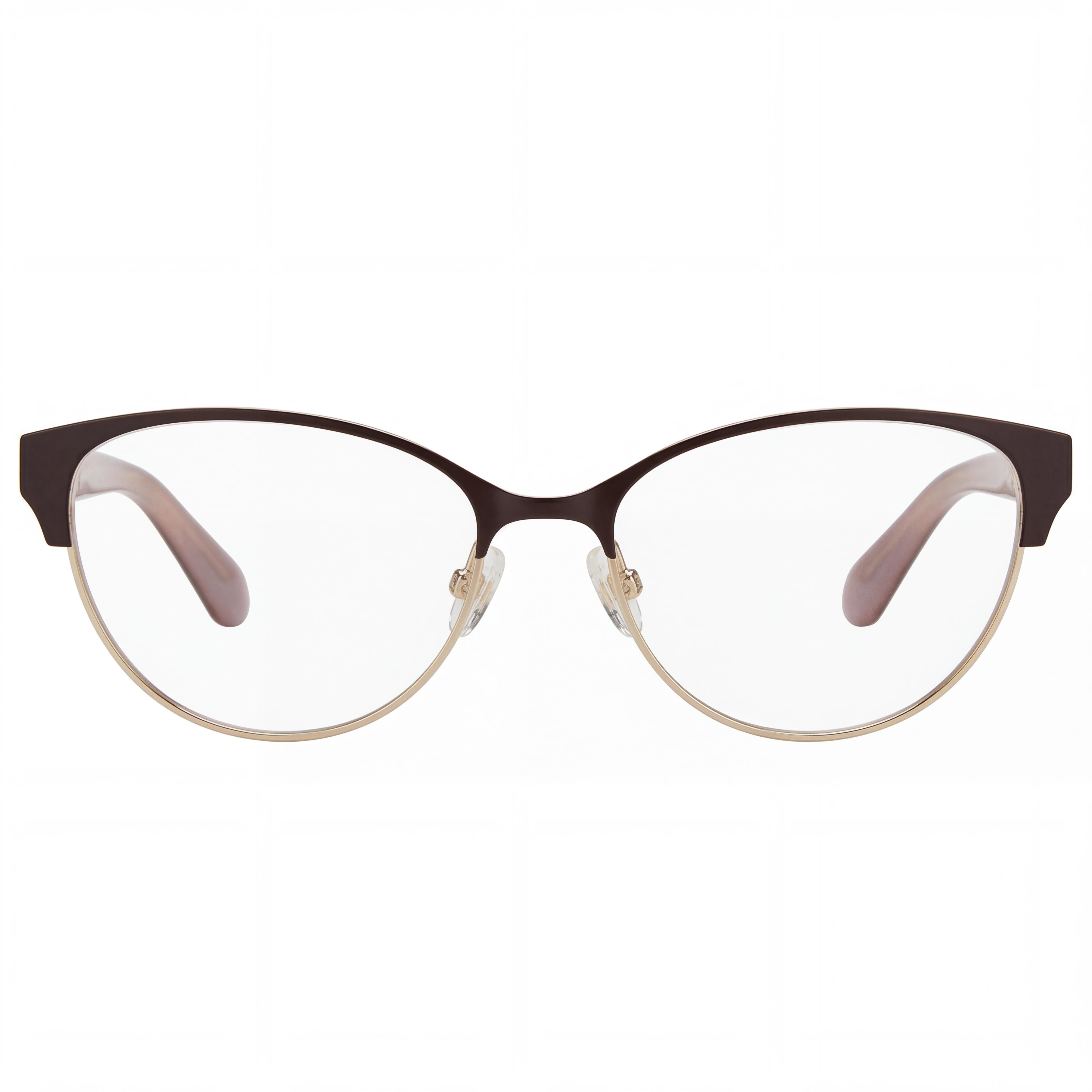 kate spade new york Emelyn Gafas Ópticas de Acero Inoxidable Marrón para Mujer con Lentes de Policarbonato 52mm, Photo 2