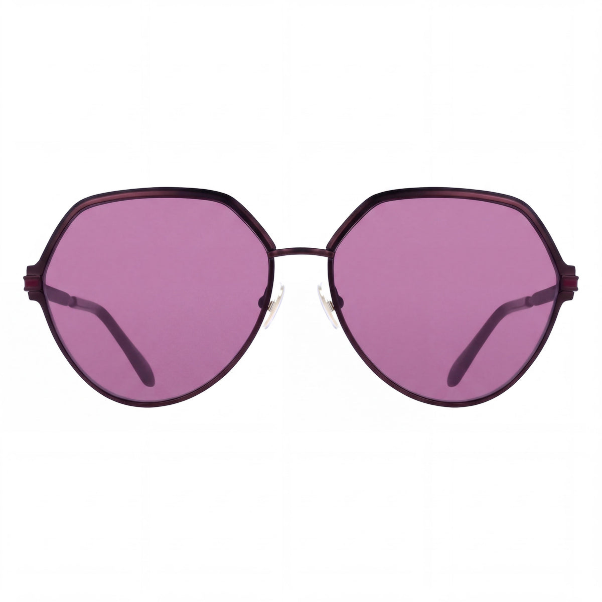 Salvatore Ferragamo Men's Modern Collection Acetate Frame Sunglasses in Matte Burgundy, Lens Width 62mm, Photo 2