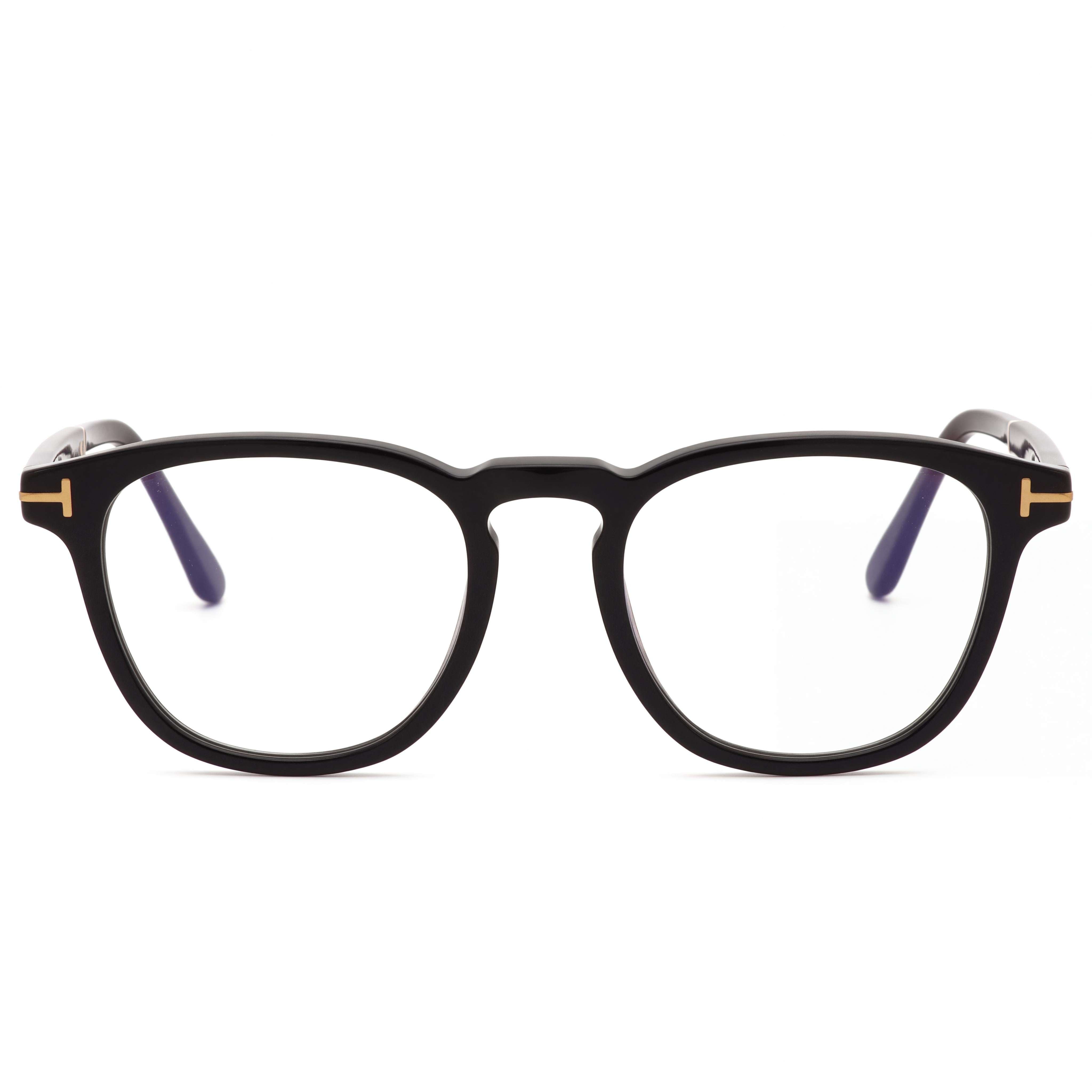 Tom Ford Women's FT5890-B Oval Full-Rim Black Acetate Blue Light Block Eyeglasses 51mm, Photo 2