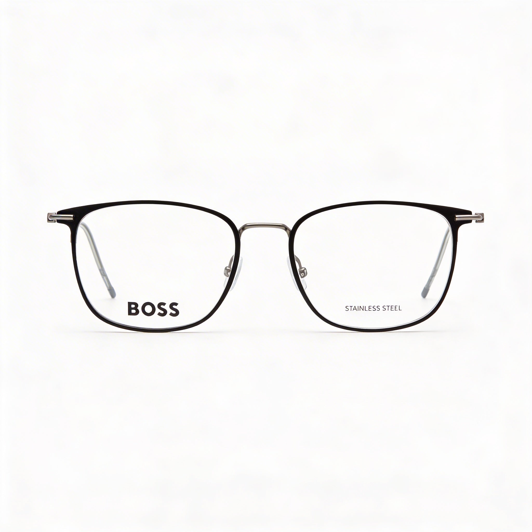 Hugo Boss 1431 Gafas de sol polarizadas casuales unisex de aleación de acero negro mate rutenio oscuro 52 mm, Photo 2