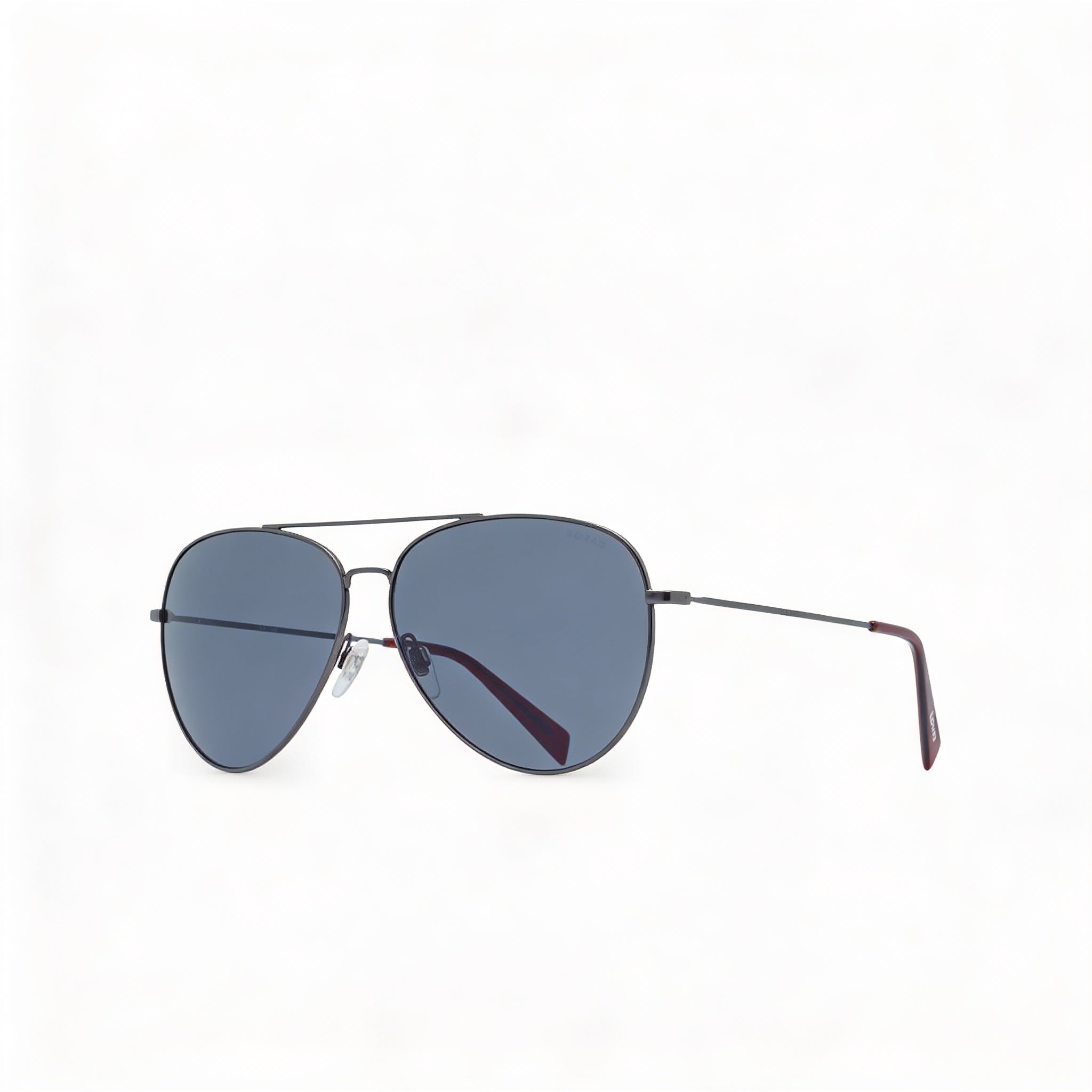 Gafas de sol Levi's Lv 1006/S unisex de piloto, montura metálica en rojo rutenio oscuro, lentes de policarbonato UV 400, 60 mm, Photo 3
