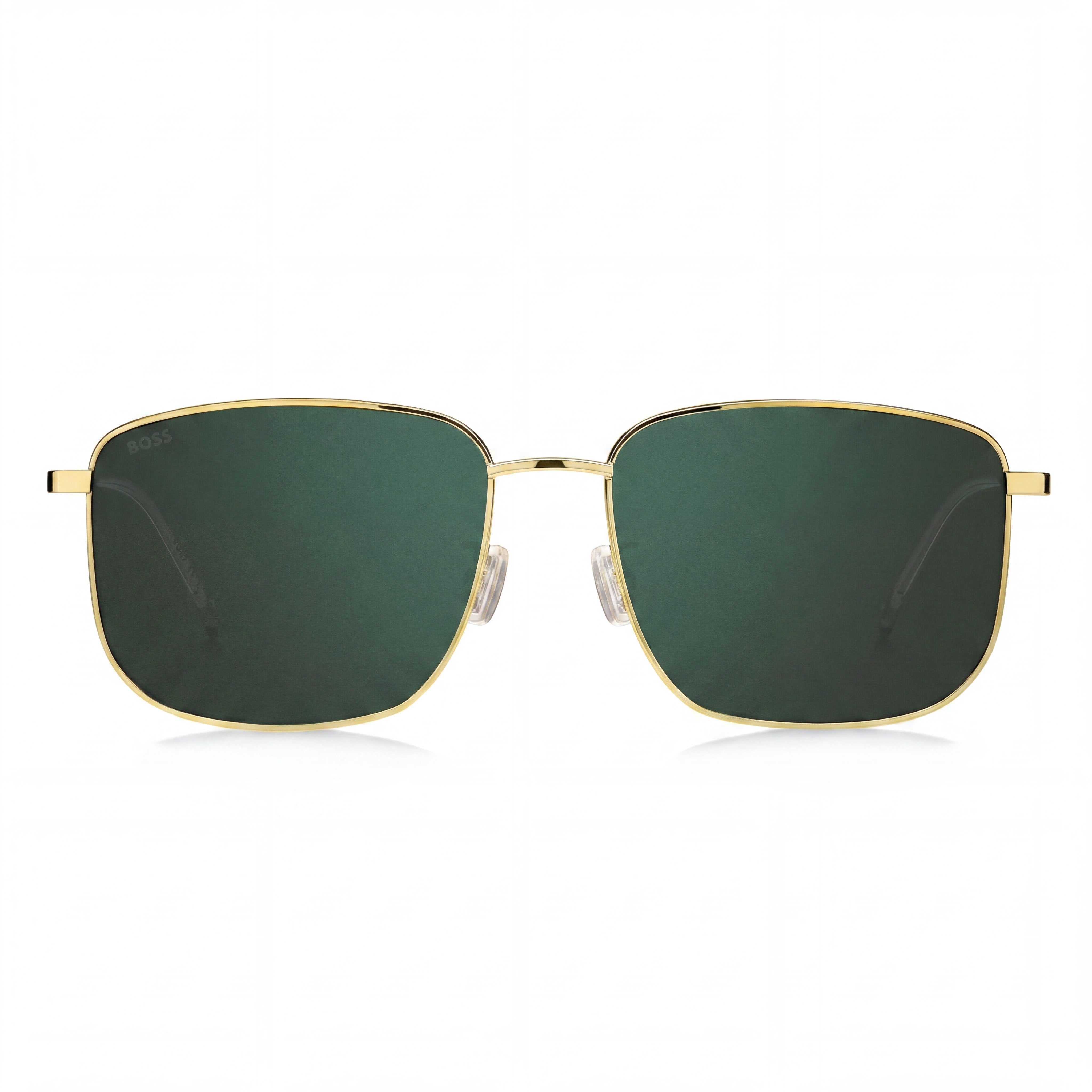 Hugo Boss Boss 1619/F/S Rectangular Women's Stainless Steel Gold Green UV Protected Non-Polarized Sunglasses 58-17-145, Photo 2