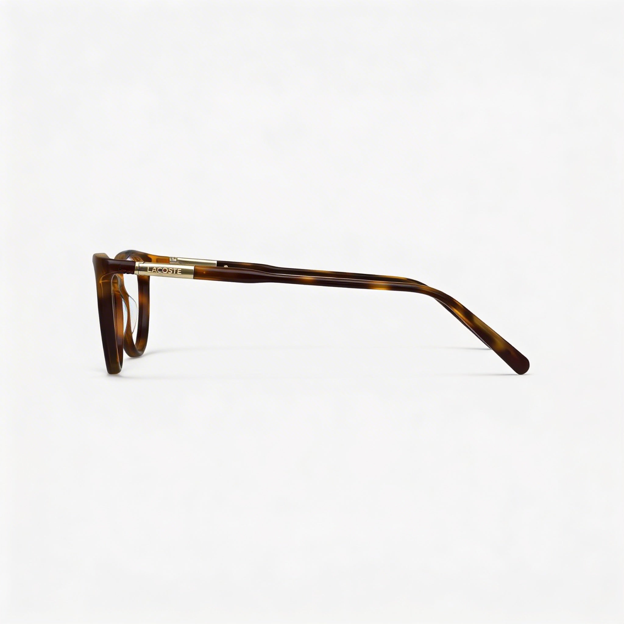 Lacoste Men's L2952 Modern Acetate Eyeglasses Havana 54mm, Clear Demo Lenses, Prescription Ready, Photo 3