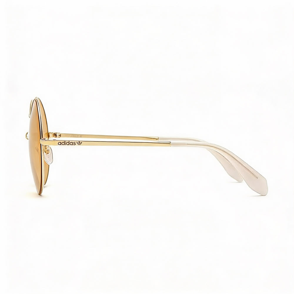 Gafas de sol adidas Originals Contemporaneo para mujer, con degradado de espejo marrón, metal dorado y protección UV 100 %, 57 mm