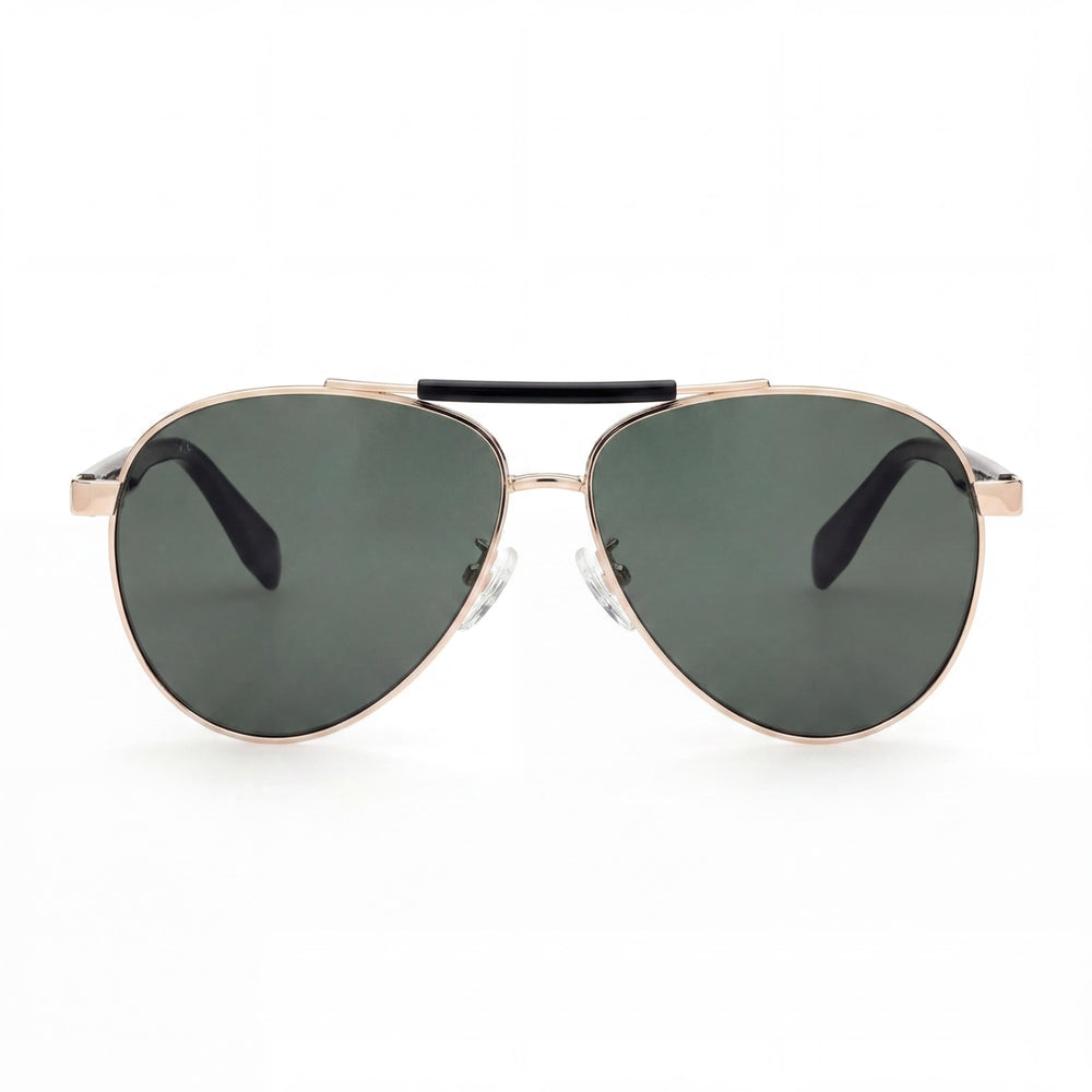 adidas Originals Modern Men's Shiny Rose Gold Acetate Sunglasses with Green UV Protection Lenses 59mm