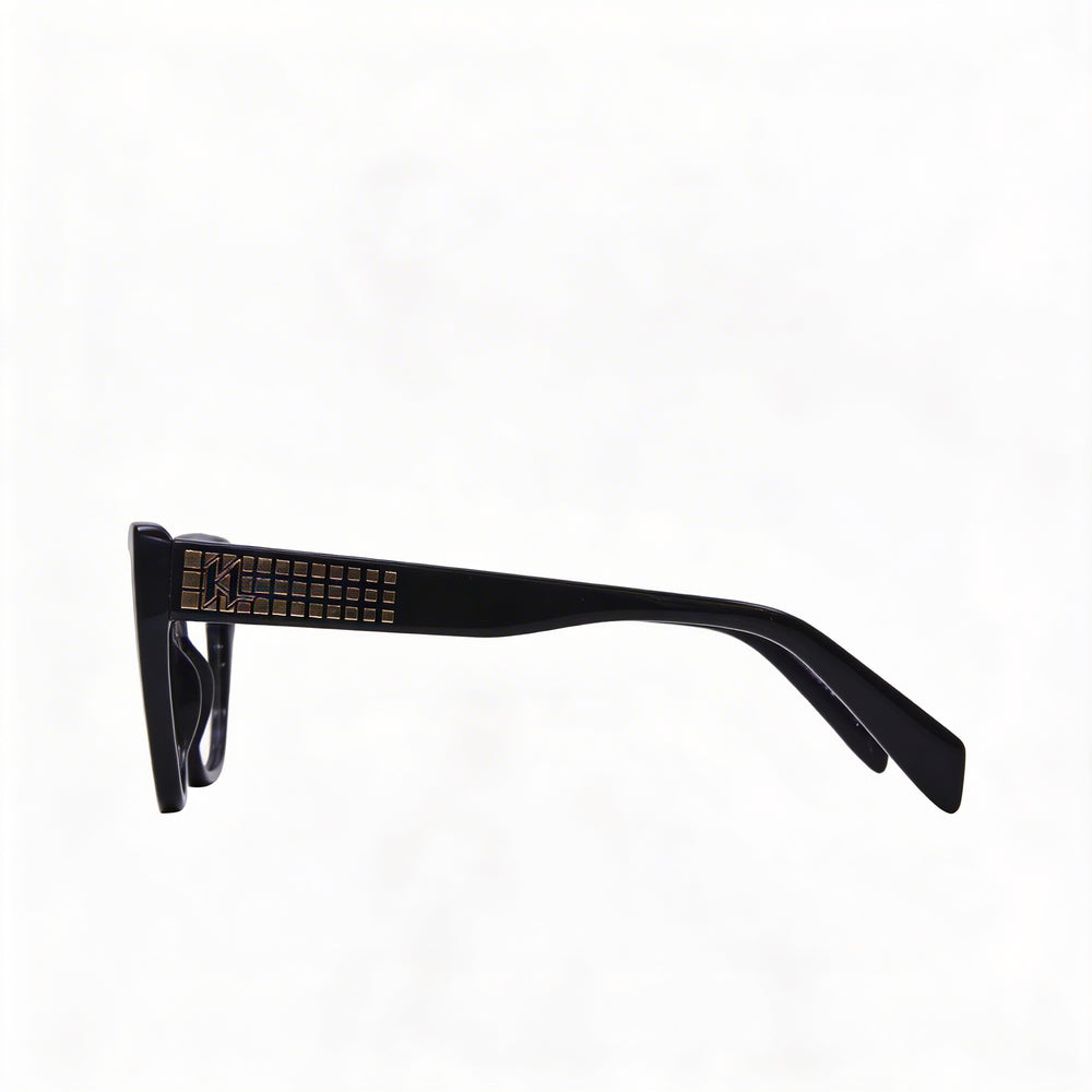 KARL LAGERFELD Modern Women's Sunglasses with Black Injected Frame and Non-Polarized Lenses 53mm