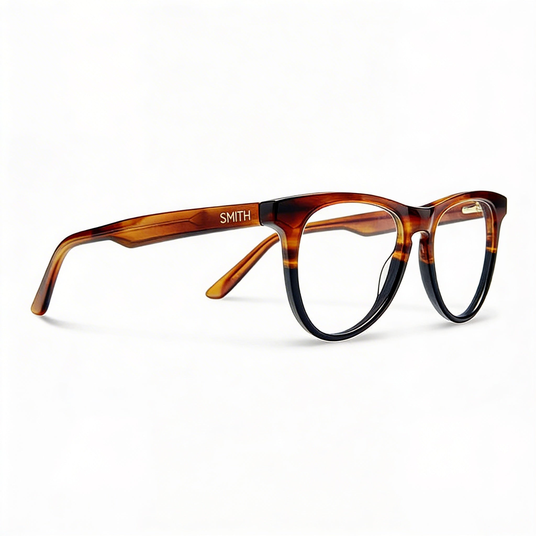 SMITH Lynden Gafas de plástico para hombre Negro Havana 49-17-135 | Micas de demostración transparentes, aptas para prescripción, Photo 2