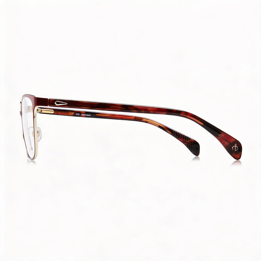 rag & bone Gafas de sol modernas para mujer con montura de acero aleado, acabado rojo burdeos y lentes de policarbonato de 53 mm
