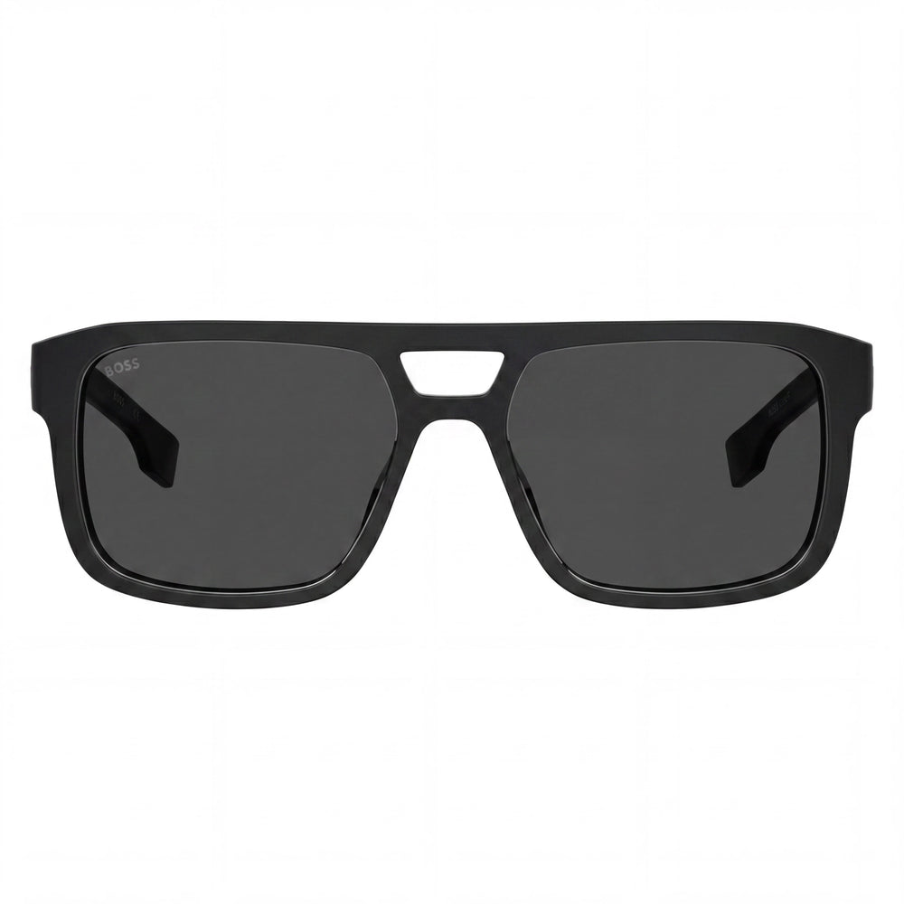HUGO BOSS BLACK Casual Men's Black ECO CELLULOSE P.INJ UV 300 Non-Polarized Sunglasses 43.9mm