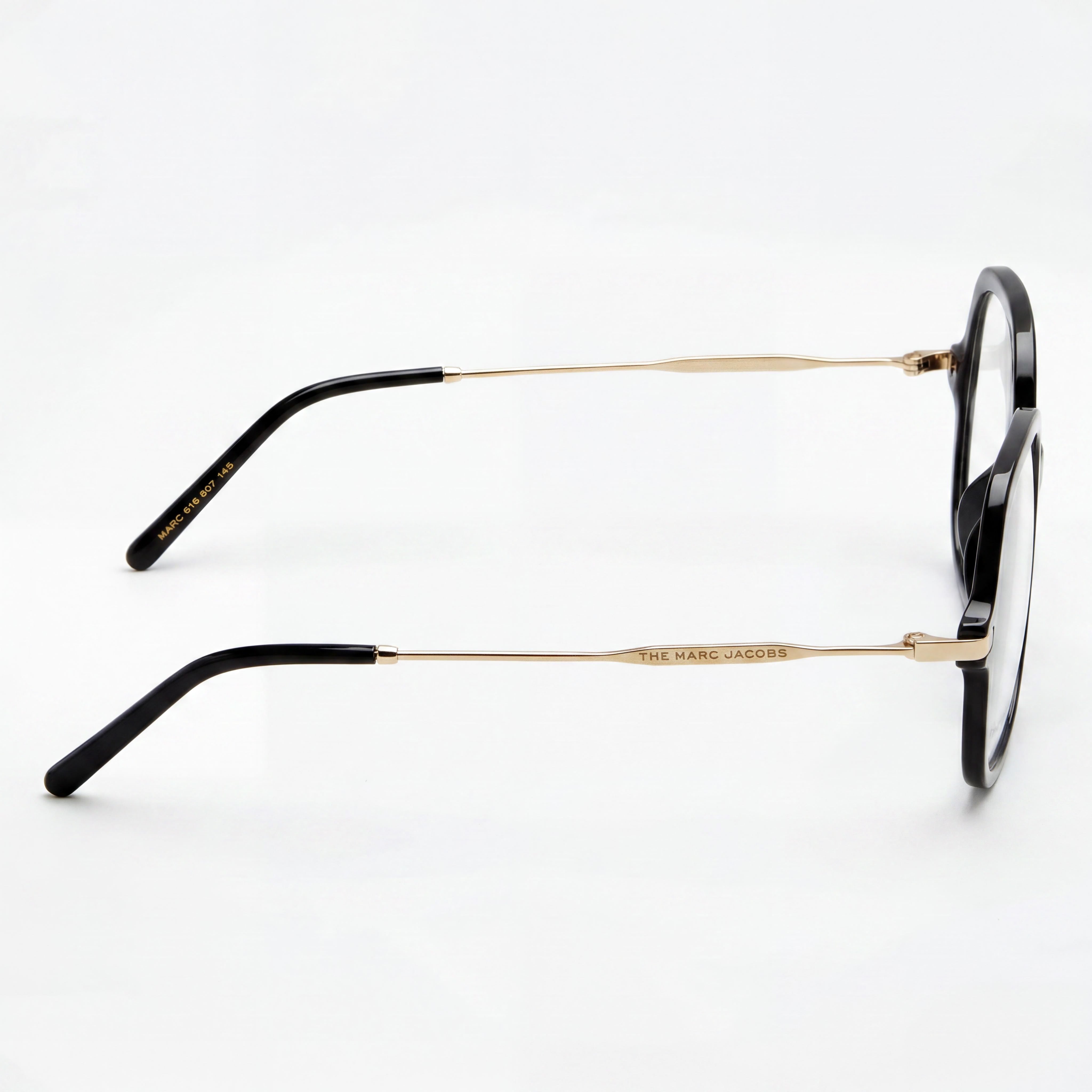 Gafas de sol contemporáneas Marc Jacobs para mujer con montura de acetato negro y lentes no polarizadas de 53 mm, Photo 2