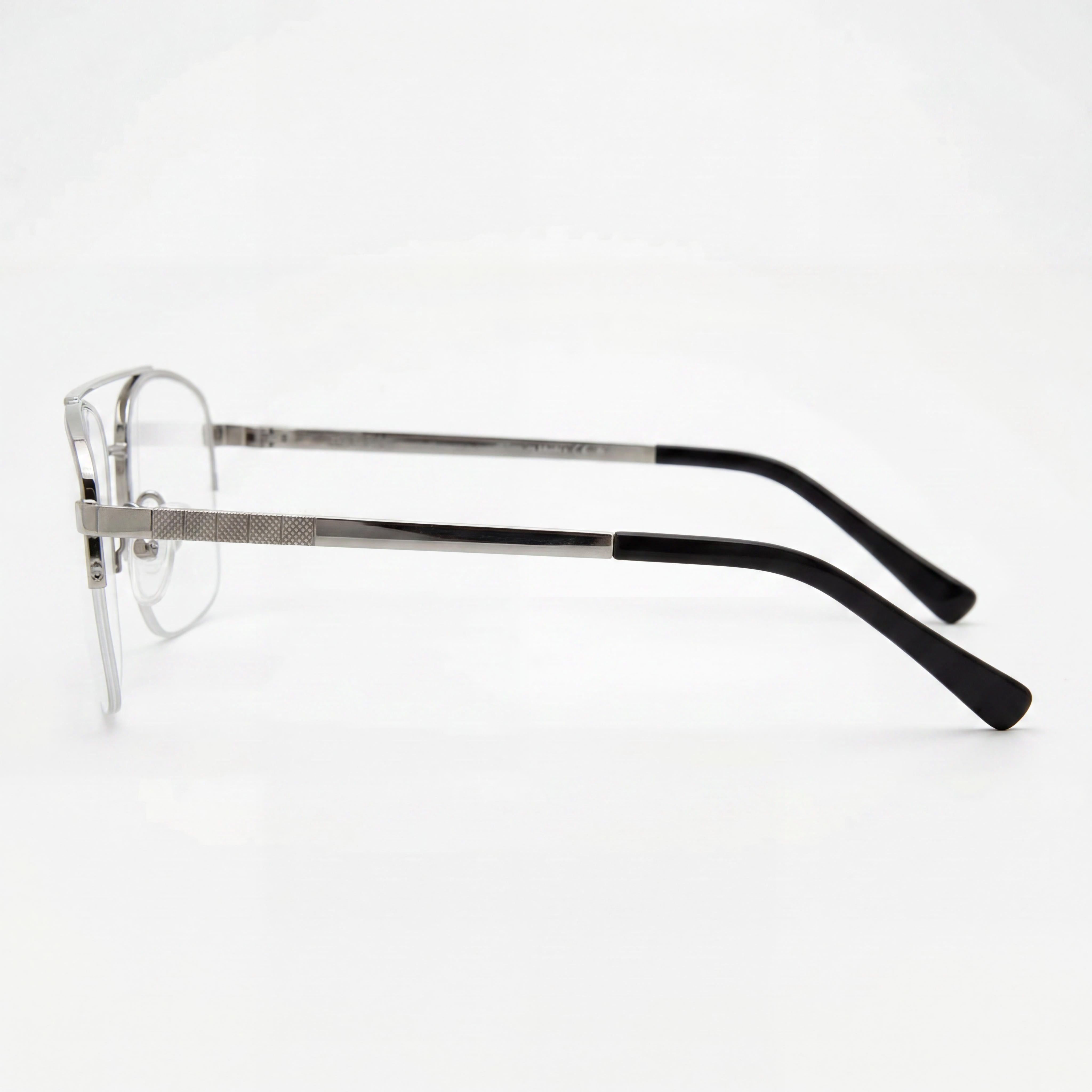 Elasta Men's Ruthenium Metal Light Adaptive Non Eyeglasses with Demo Lenses 56-17-145, Photo 2