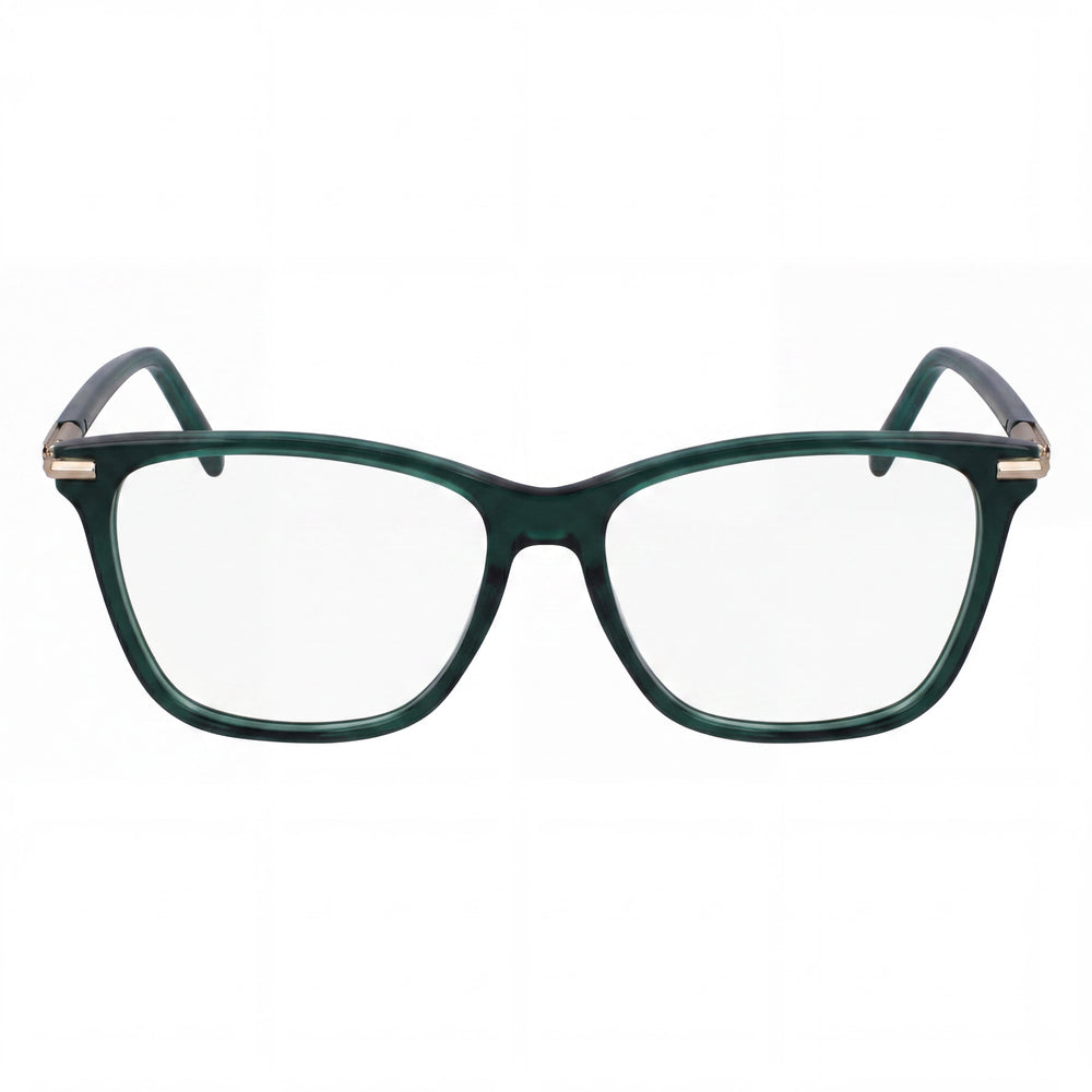 Ferragamo Sf3013 Men's Transparent Green Acetate Frame Eyewear with 53mm Lens, 15mm Bridge, and 140mm Temple Length