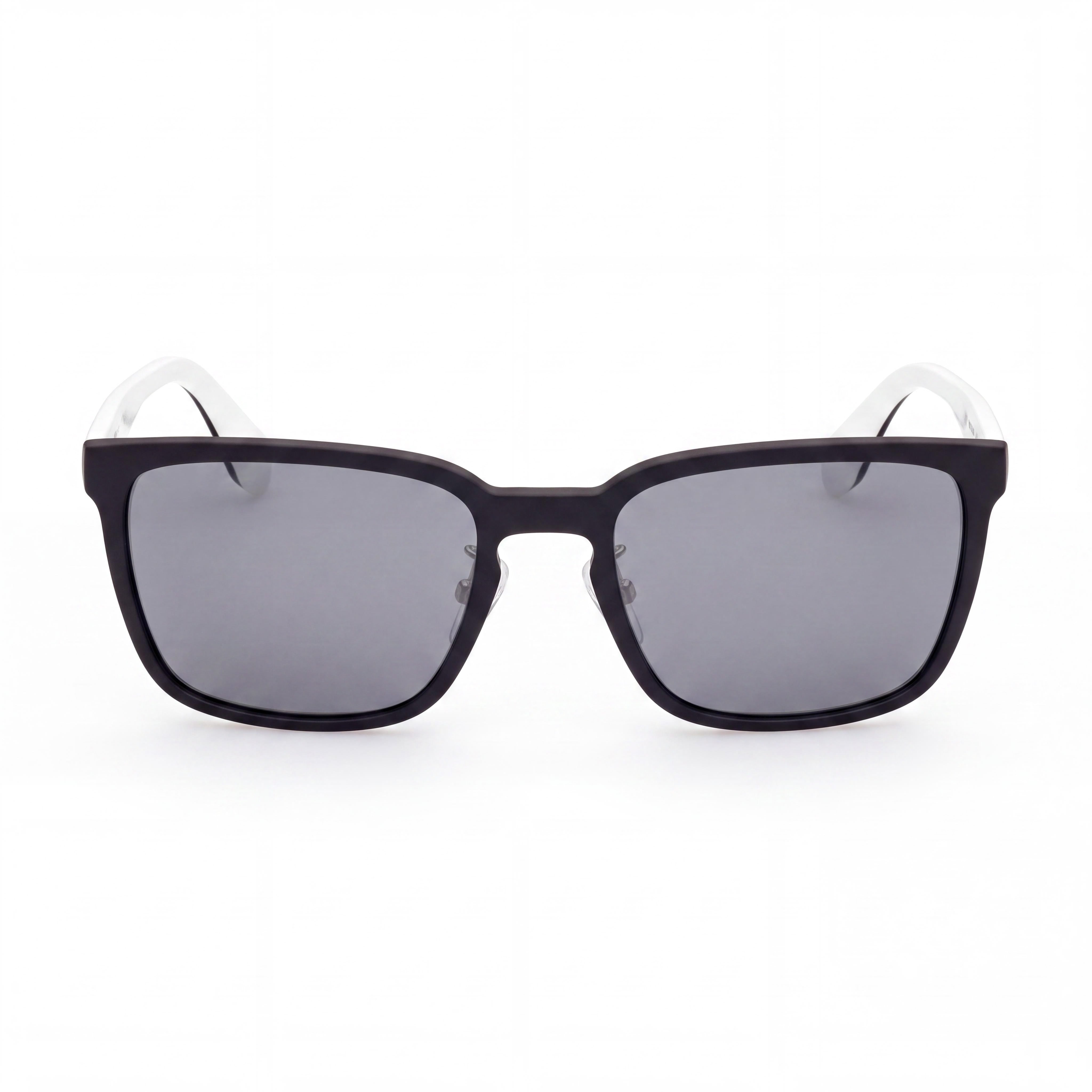 adidas or0043 h02c55 Unisex Black Plastic Frame Sunglasses with Black Lenses, UV Protection, 55mm, Photo 2