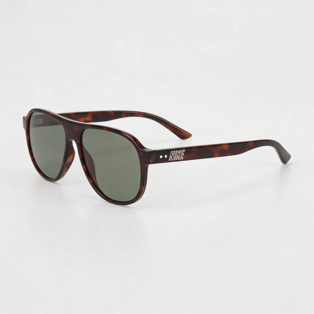 Gafas de sol unisex Nike Vintage Icon, montura de plástico verde carey, lentes G15, 100 % protección UVA/UVB, 59 mm