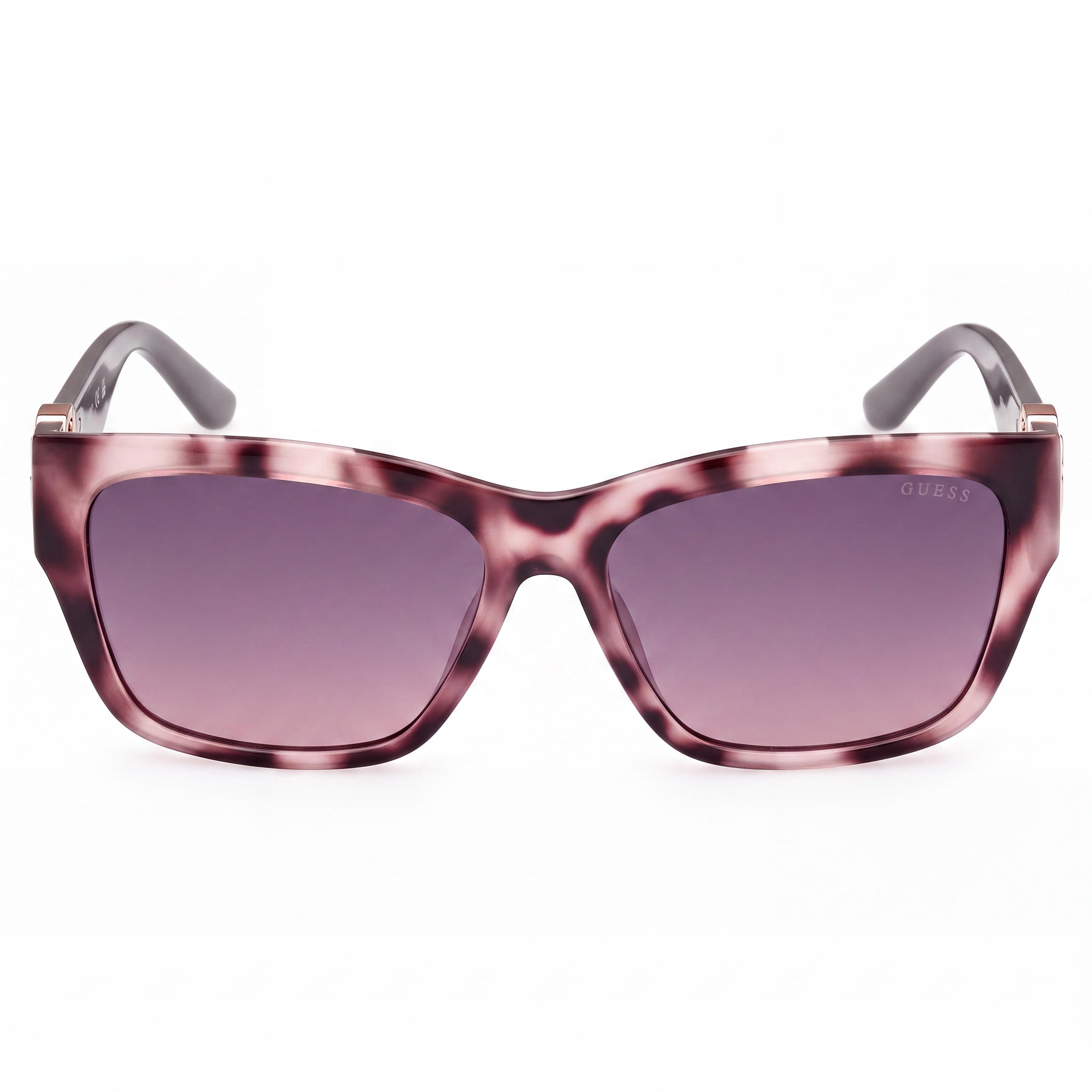 GUESS GU00105 Women's Injected Sunglasses, Coloured Havana Shiny Grey with Gradient Smoke Grey Lenses, 56mm, Photo 2