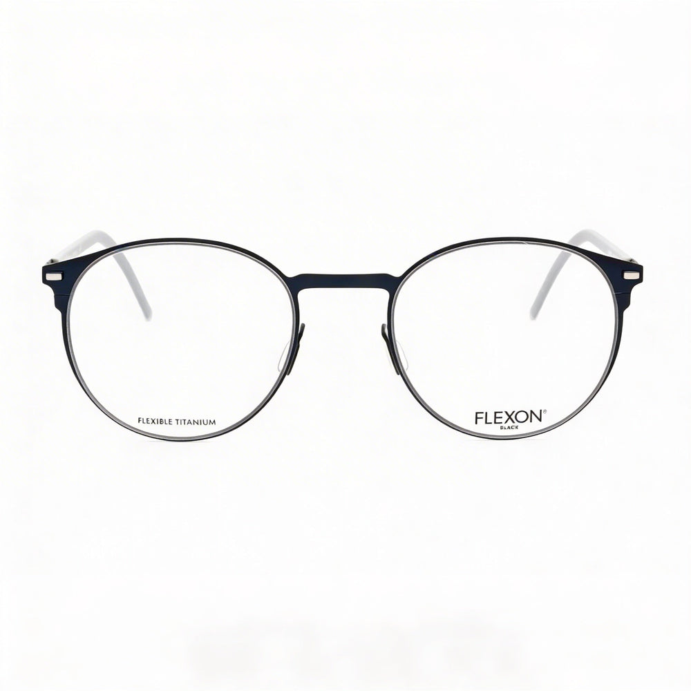 Flexon B2075 Unisex Eyeglasses, Acetate Frame in Navy, Lens Width 49mm, Bridge 21mm, Temple 145mm