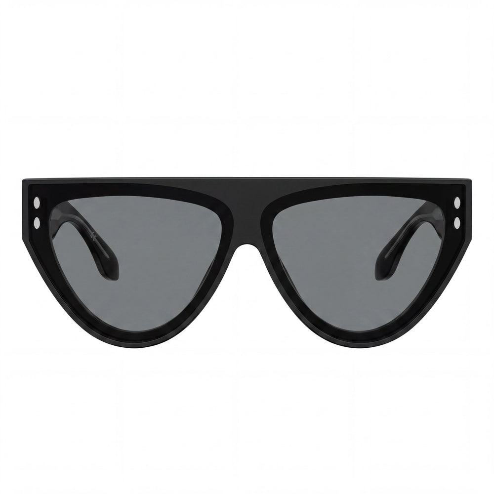 Gafas de sol informales de mujer Isabel Marant con montura cuadrada de acetato negro y lentes de policarbonato negro de 69 mm