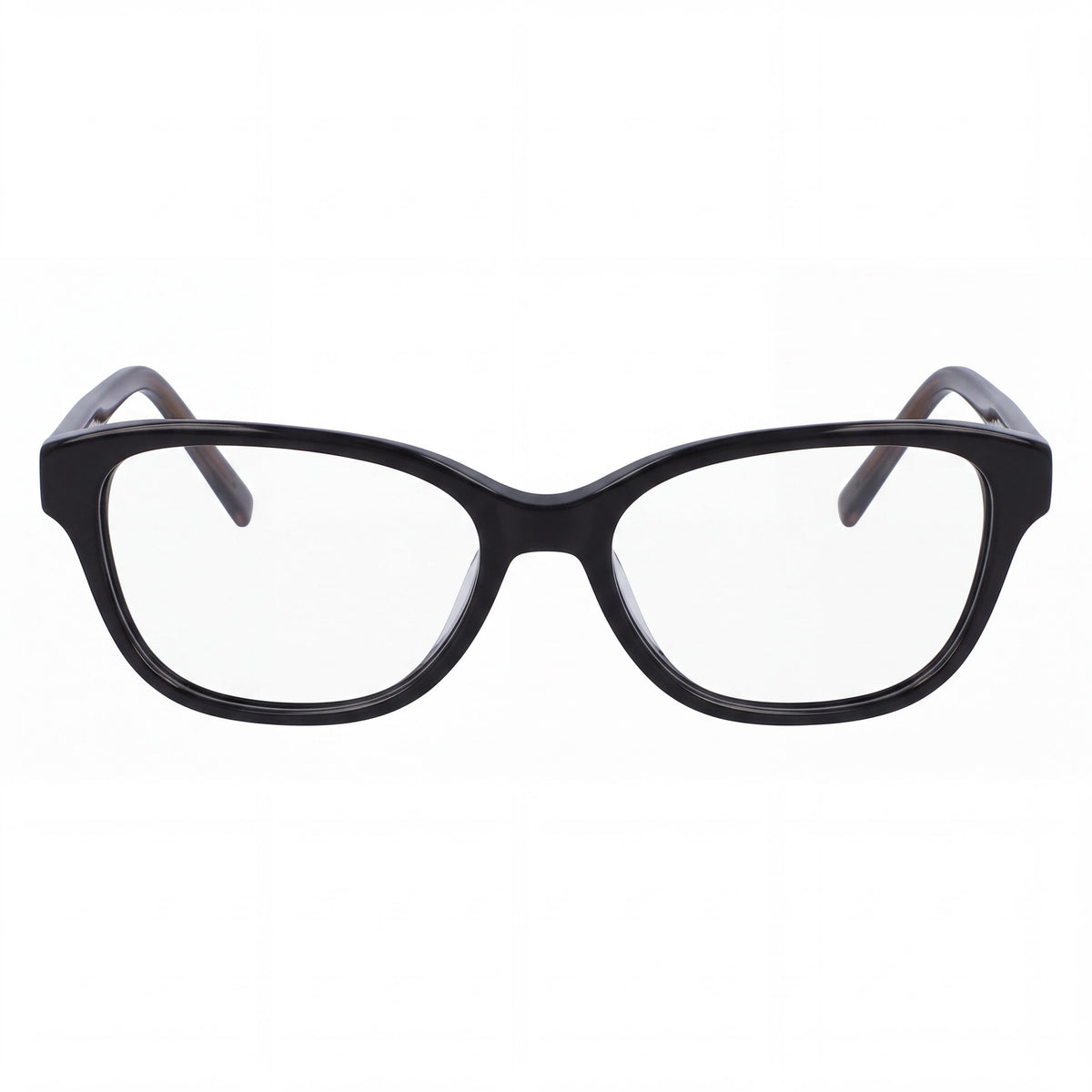 DKNY Women's DK5011 Square Acetate Full Rim Eyeglasses with Black Frame and Black Lenses 51-15-135, Photo 2