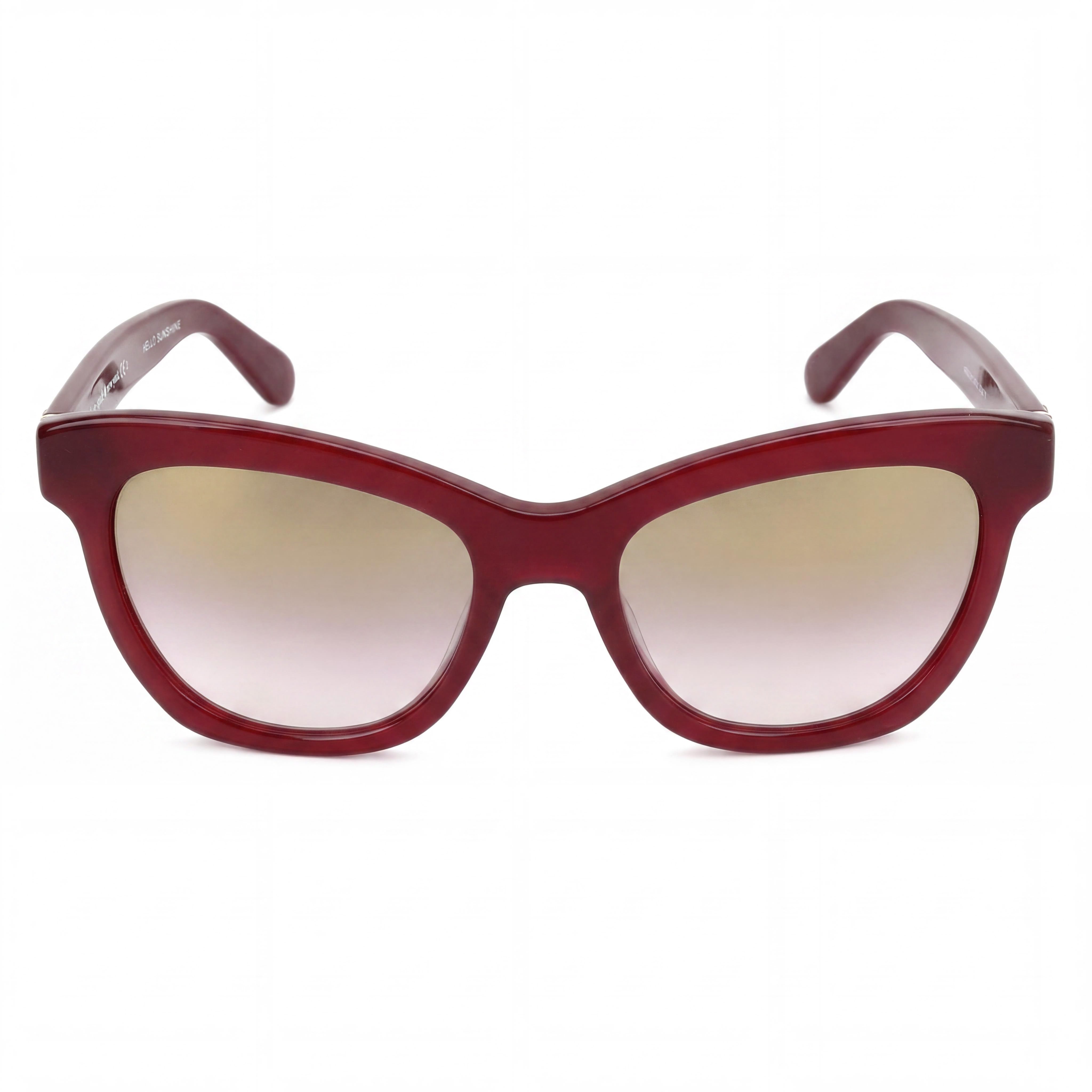 Gafas de sol Kate Spade New York Modern Cateye de acetato burdeos para mujer, lentes degradadas con espejo dorado, 52 mm, Photo 2