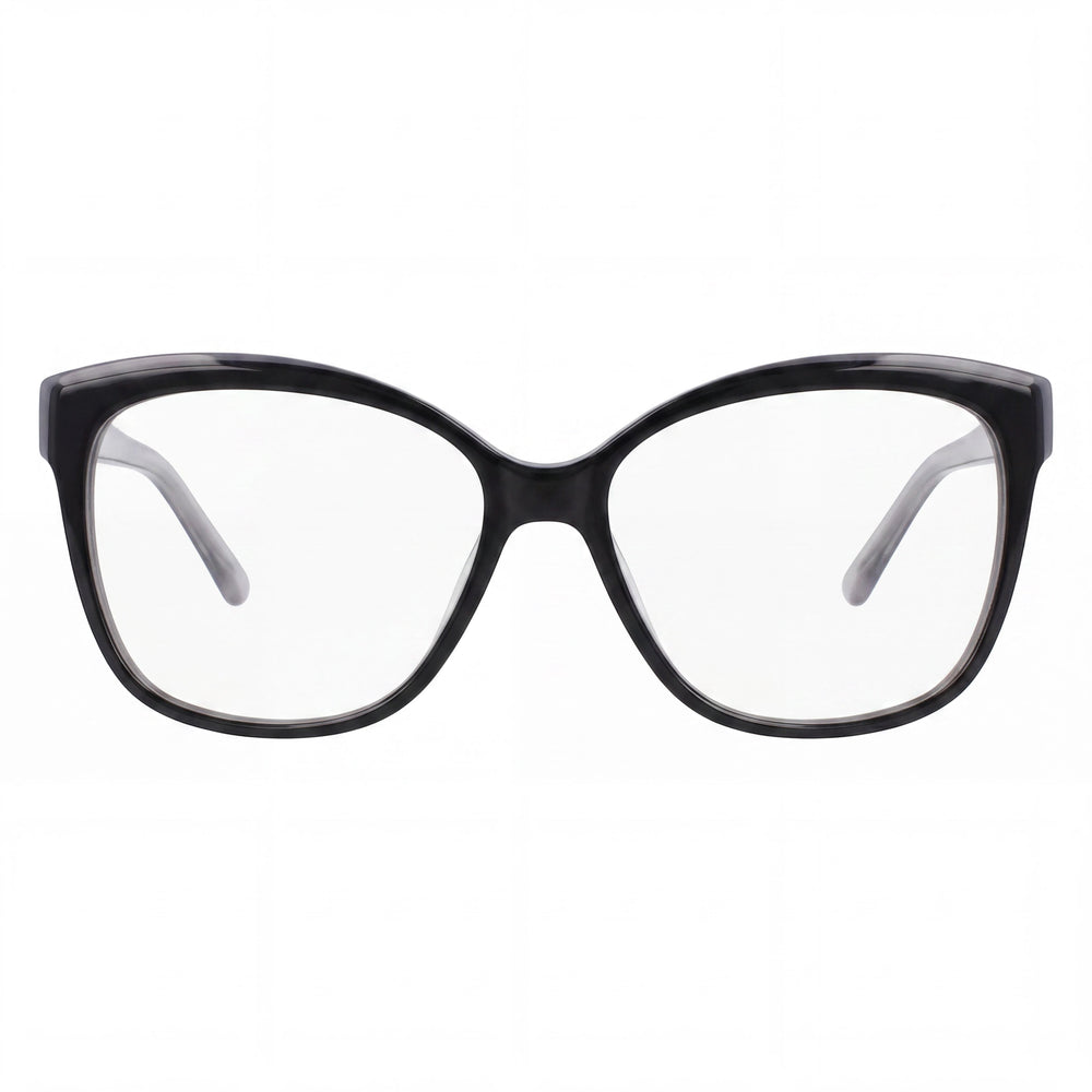 bebe Bb5214 Montura Metálica para Gafas de Hombre, Negro Azabache, Lentes Transparentes, Talla 54-14-135
