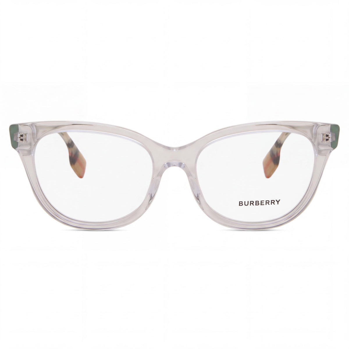 BURBERRY BE2375 EVELYN Women's Full Rim Eyeglasses, Clear Acetate Frame, Clear Lenses, 53-17-140mm, Photo 2