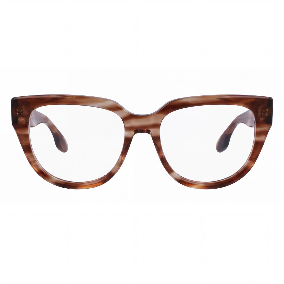 Victoria Beckham Vb2674 Women's Brown Striped Eyeglasses 53-17-140, Photo 2