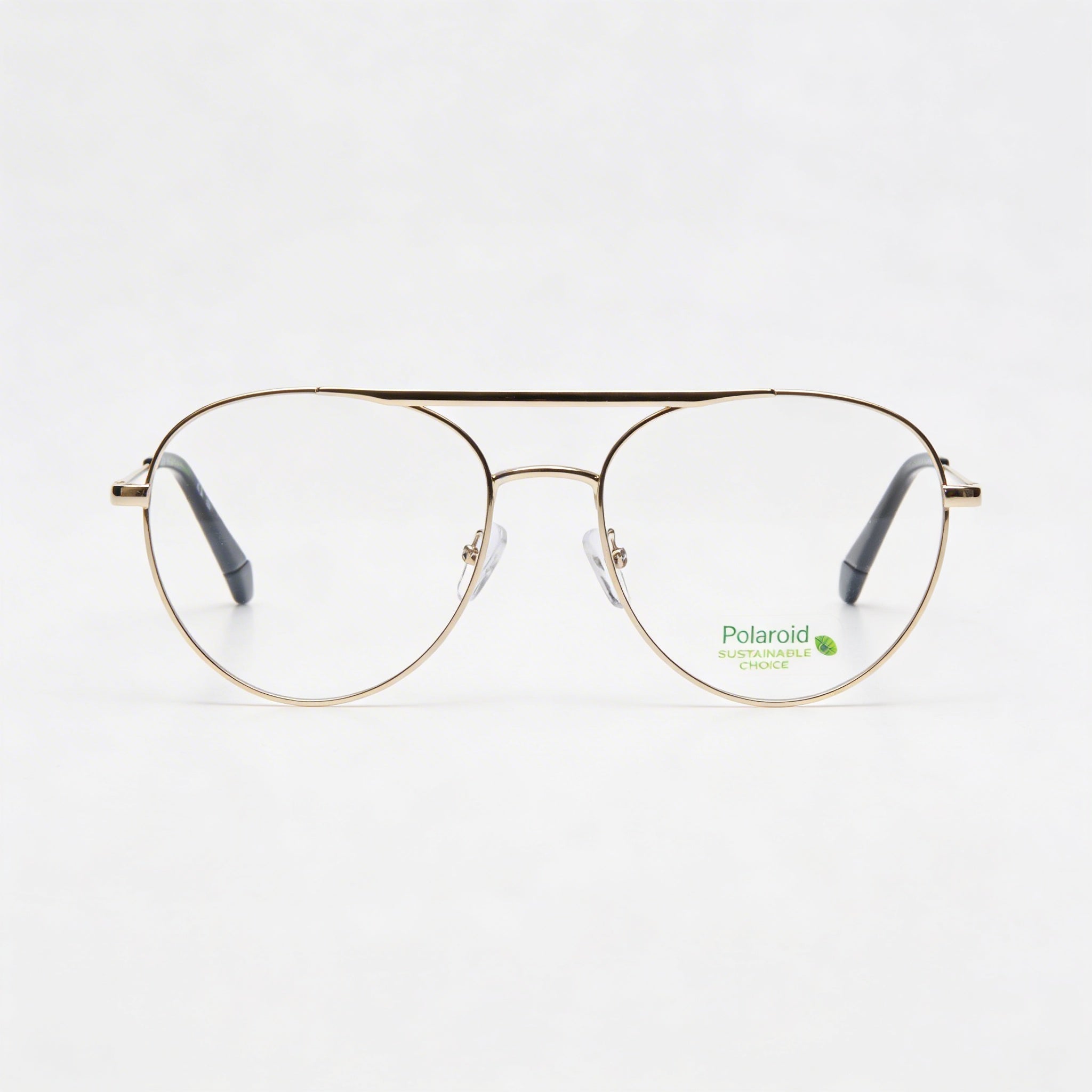 Polaroid Eyewear Modern Women's Gold Acetate Frame Gold Lens Non-Polarized Sunglasses 55mm Lens Width, Photo 3