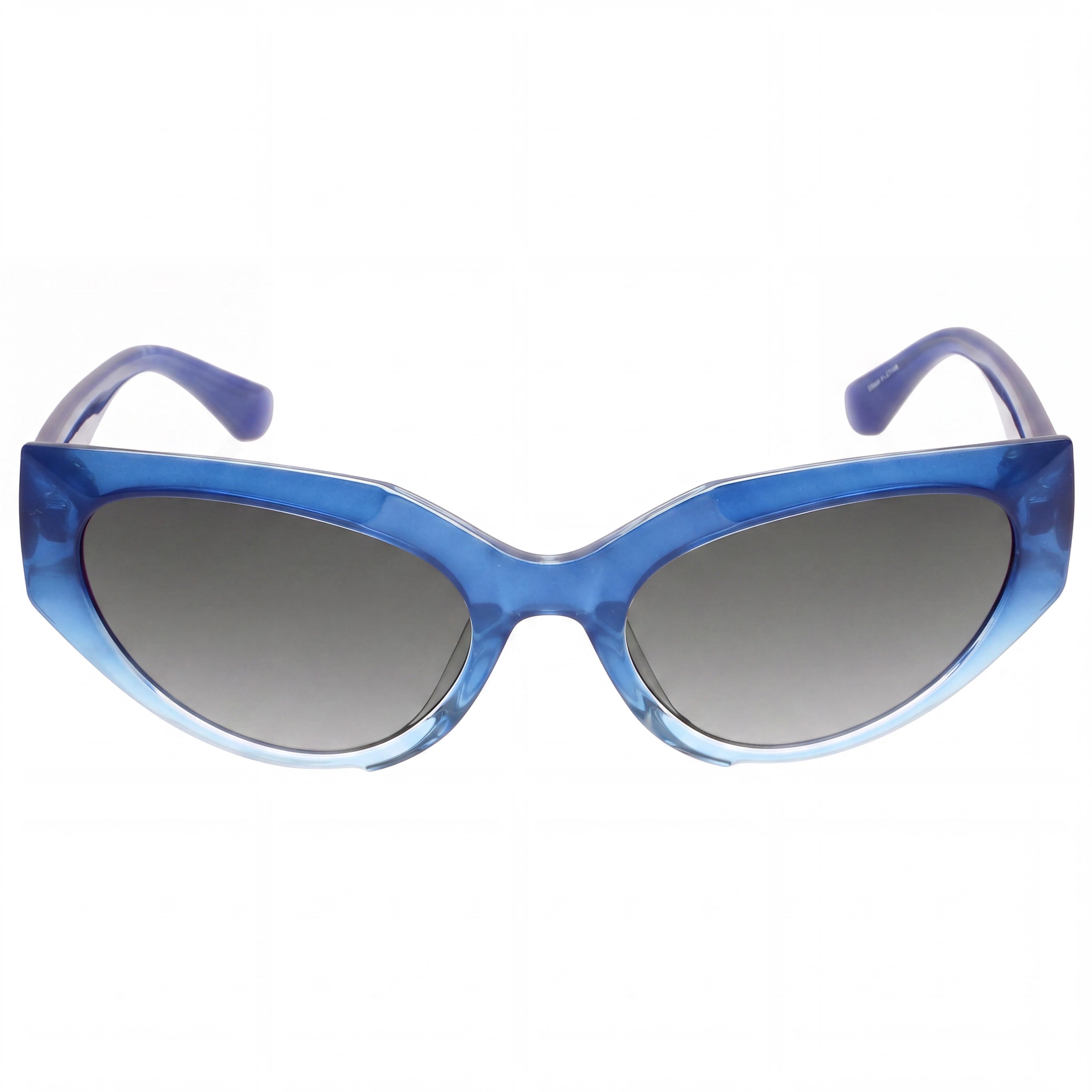 GUESS Gu7787-a Women's Blue Cat Eye Plastic Frame Sunglasses with Gradient Blue Lenses 57mm UV Protection, Photo 2