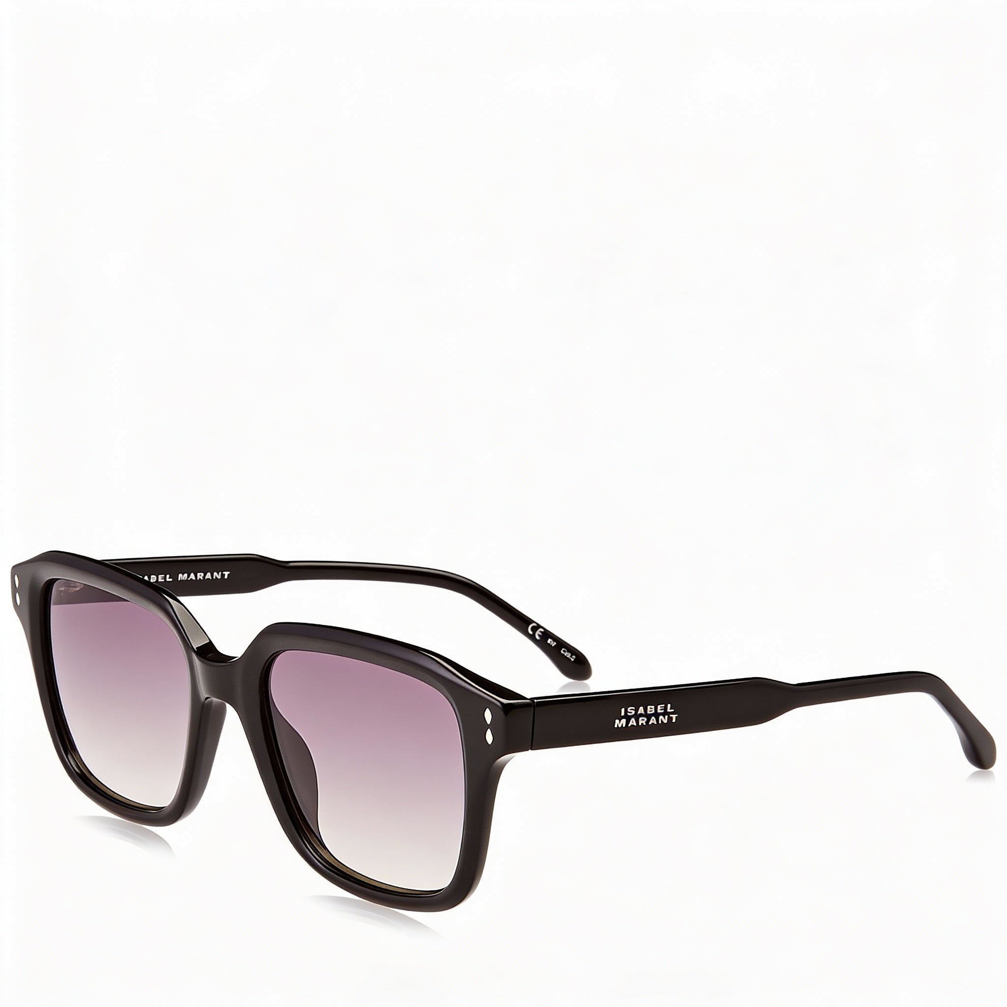 Gafas de sol Isabel Marant Thin Fancy Acetate para mujer, color negro/gris, con protección UV, 52 mm, Photo 3