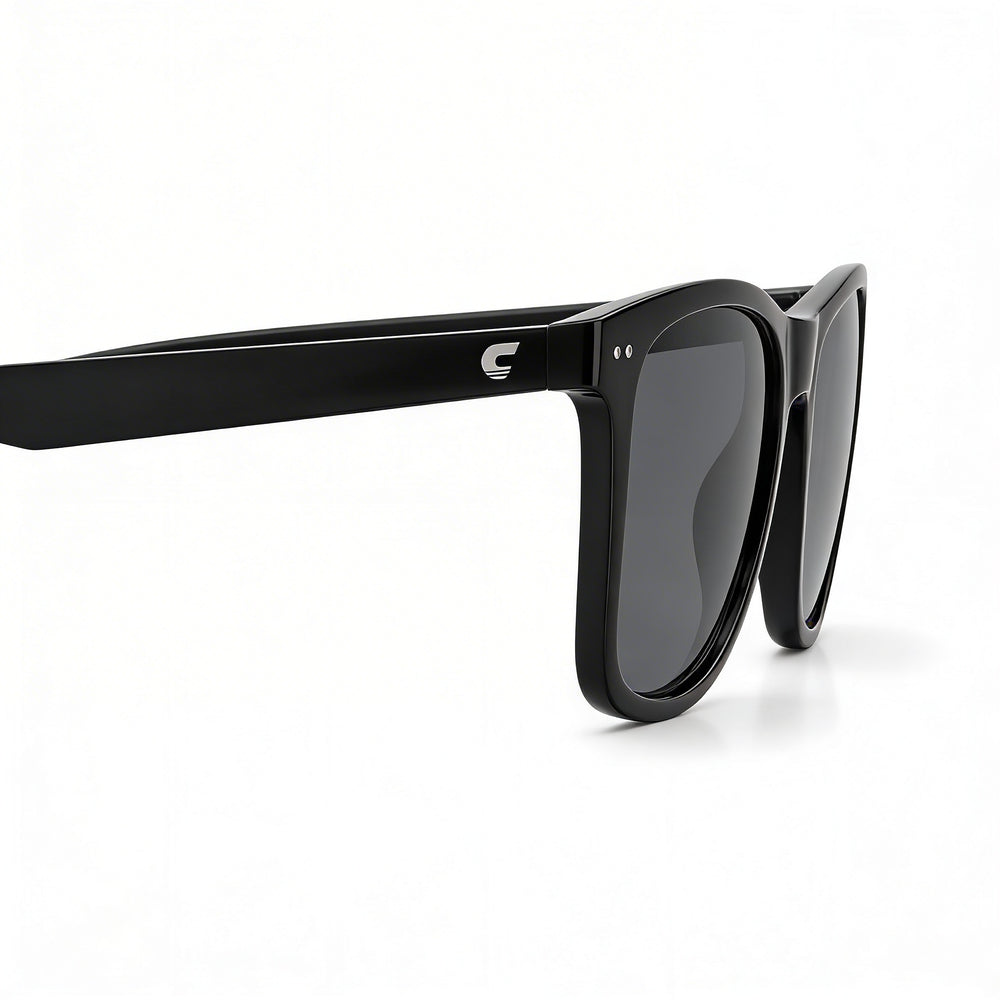 Carrera 2022t/S Unisex Black Polyamide Rectangular Non-Polarized Sunglasses with UV Protection 51mm