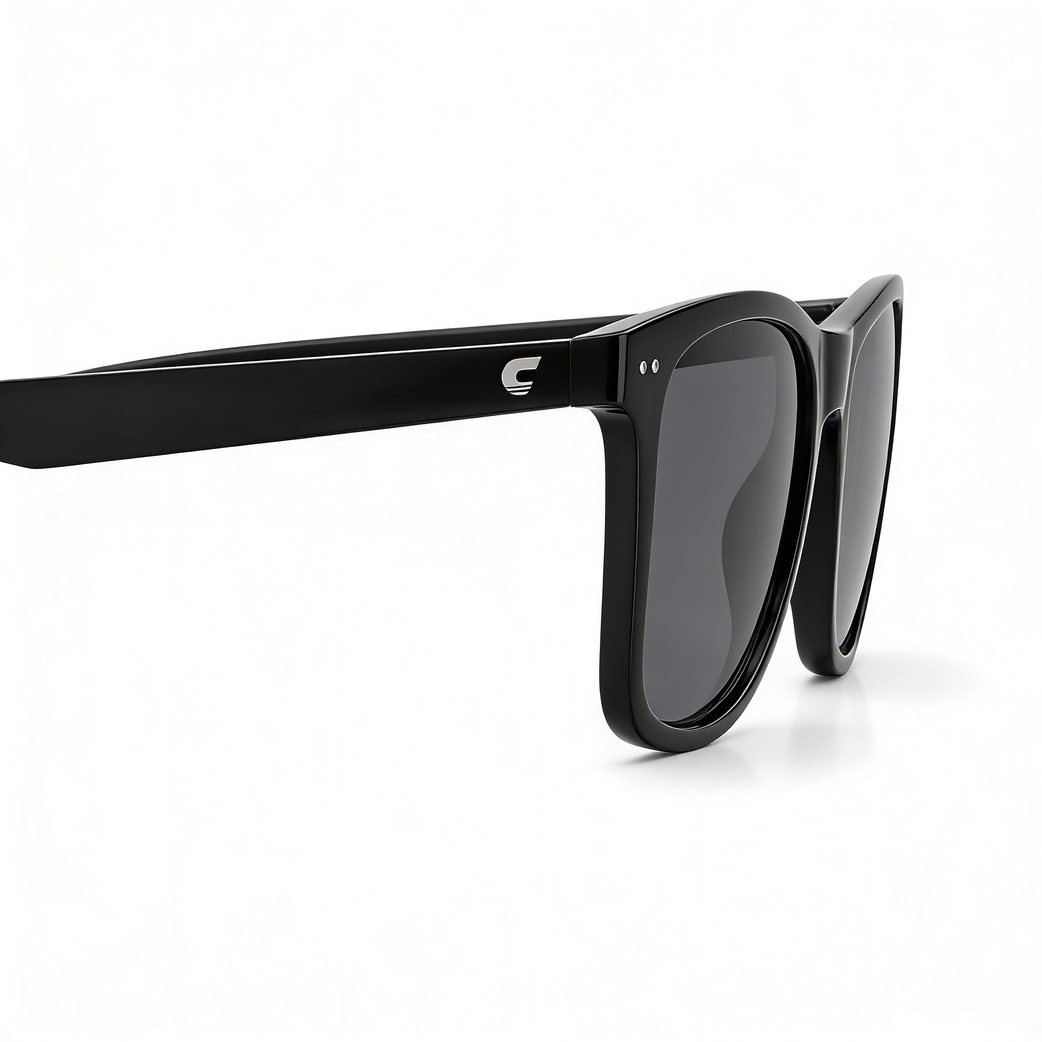 Carrera 2022t/S Unisex Black Polyamide Rectangular Non-Polarized Sunglasses with UV Protection 51mm, Photo 2