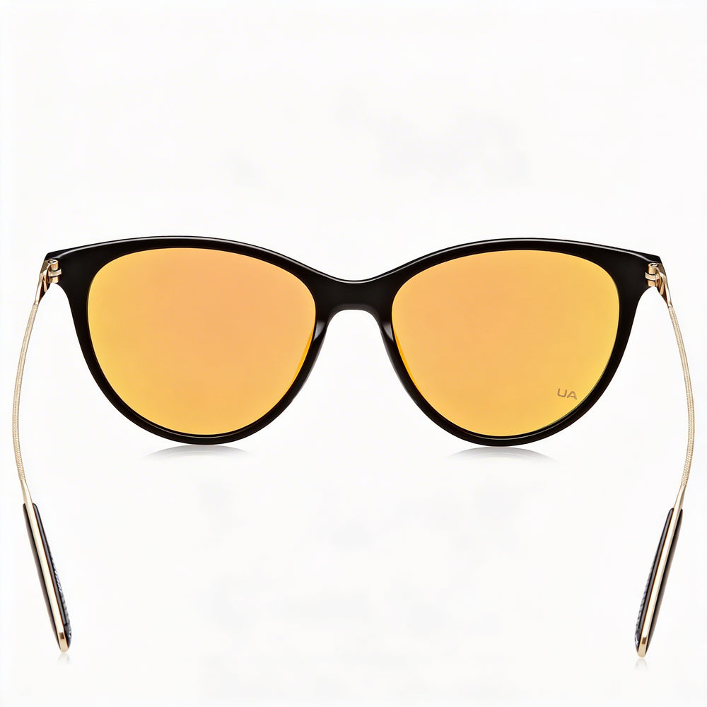 Gafas de sol Under Armour Classic para mujer con protección UV, montura negra de poliamida INJ-GRIL y lentes multicapa rojas de 54 mm.