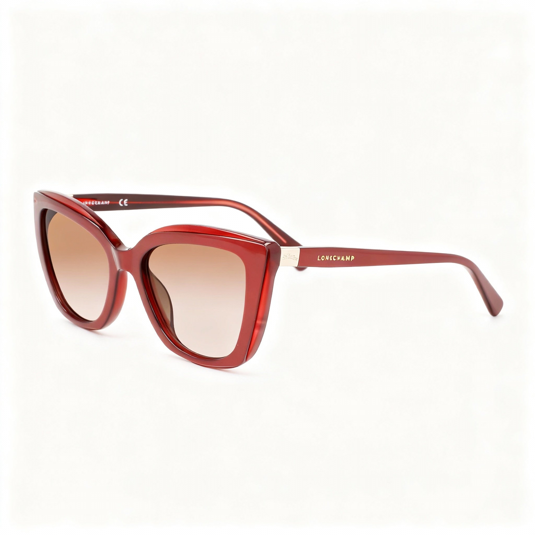 Longchamp LO695S 59347 Women’s Casual Metallic Red Alloy Steel 54mm Non-Polarized Polycarbonate Sunglasses, Photo 3