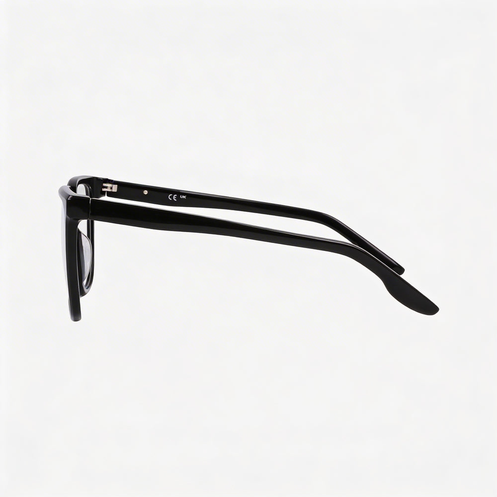 Nike Modern 7166 Unisex Eyewear, featuring a Modern Style with Black Frame and Black Polycarbonate Lenses, 53mm