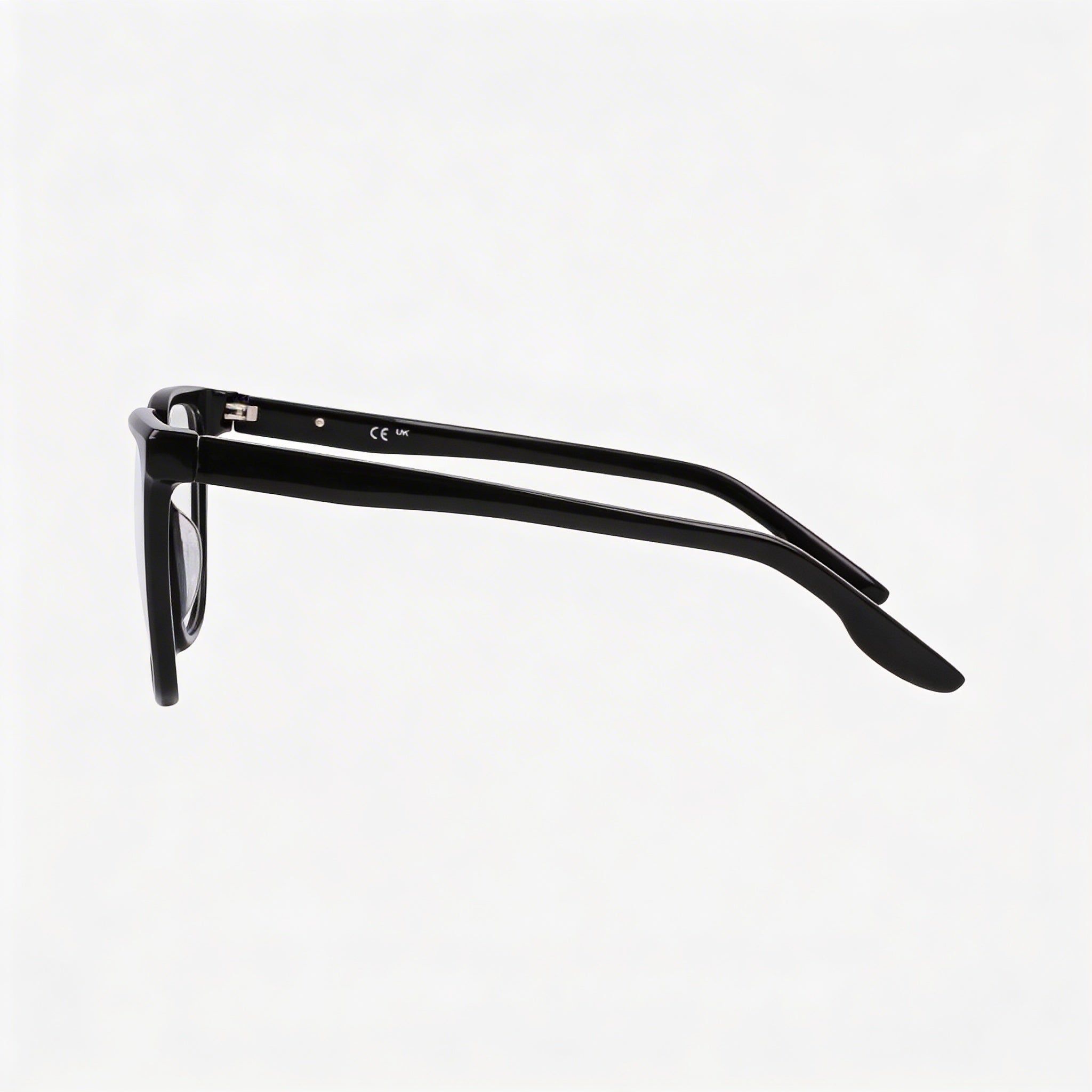 Nike Modern 7166 Unisex Eyewear, featuring a Modern Style with Black Frame and Black Polycarbonate Lenses, 53mm, Photo 3