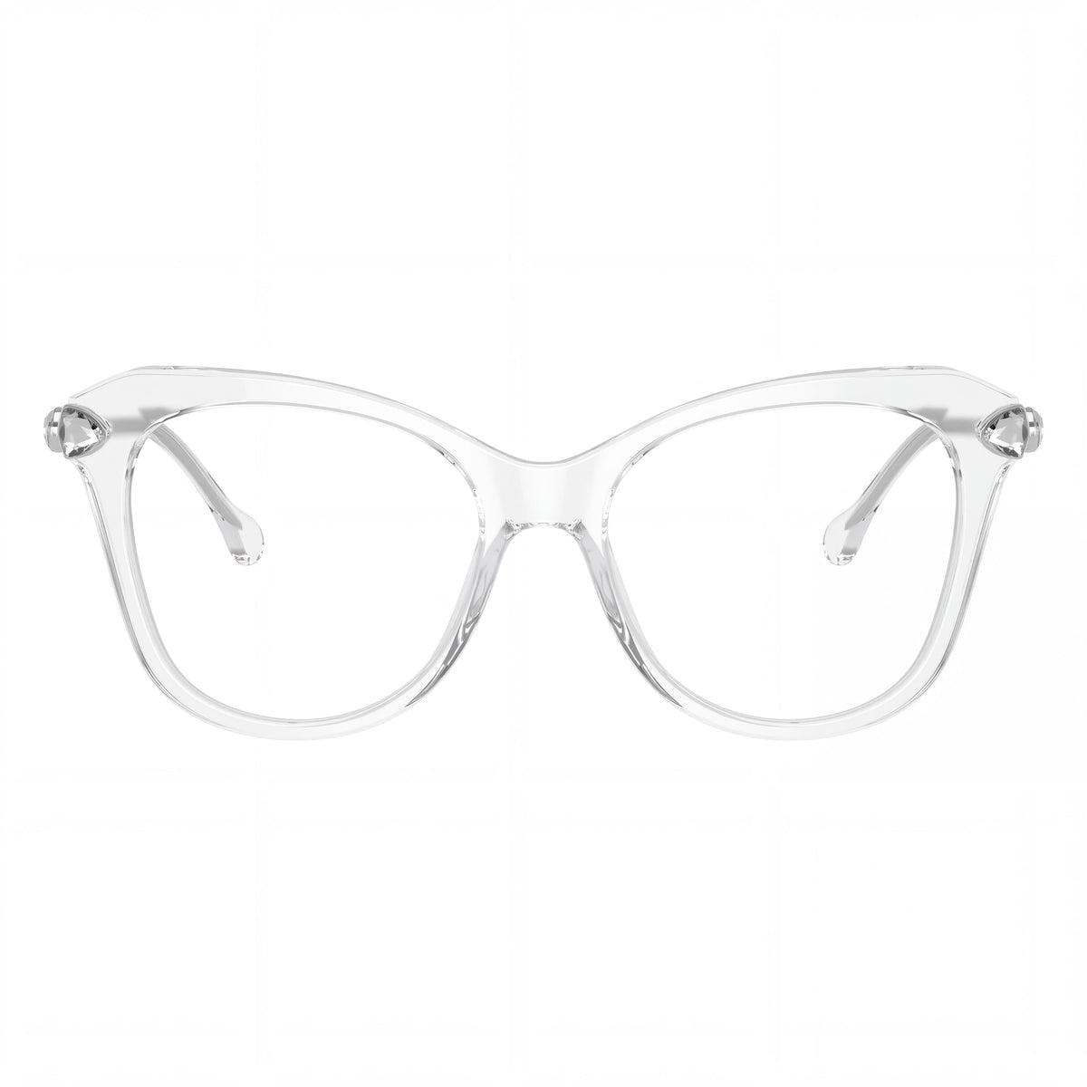 Swarovski SK2012 Women's Butterfly Style Acetate Optical Frame in Crystal, Non Plastic Lenses, 51mm, Photo 2