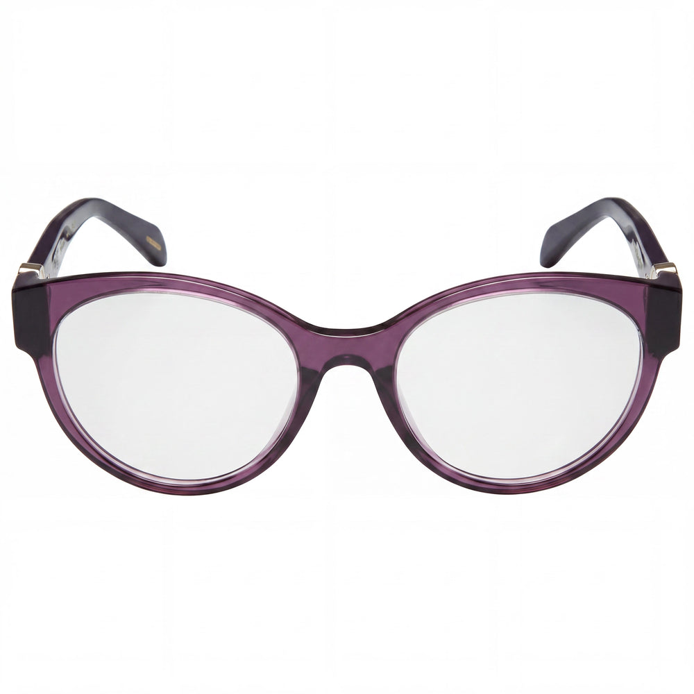 Gafas Chopard Modern para mujer, de acetato de celulosa violeta transparente (lente de 53 mm, puente de 19 mm, patilla de 145 mm)