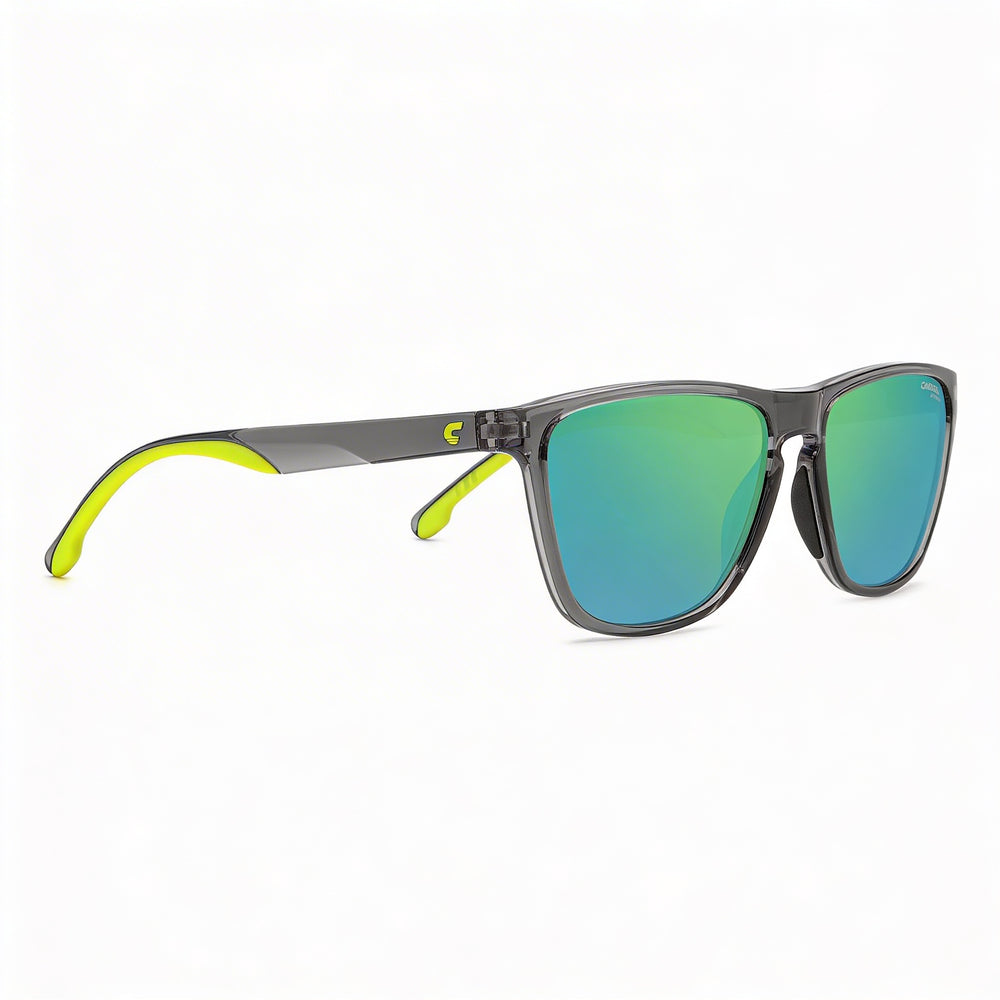 Gafas de sol Carrera Modern 8058/s para hombre, de poliamida gris, polarizadas, verdes, multicapa, con protección UV, 56 mm