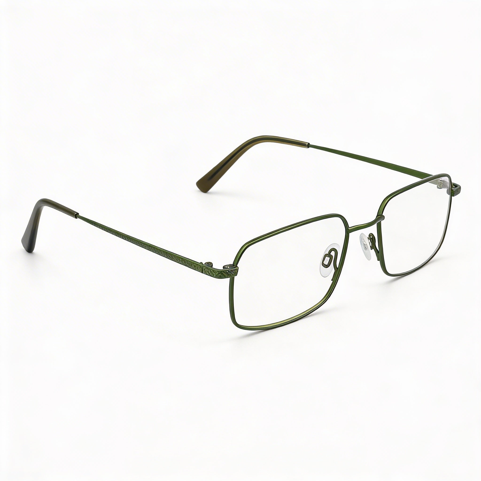 Flexon H6074 Men's Acetate Eyeglasses with Satin Olive Frame | 52mm Lens Width | 18mm Bridge Width | 145mm Temple Length, Photo 2