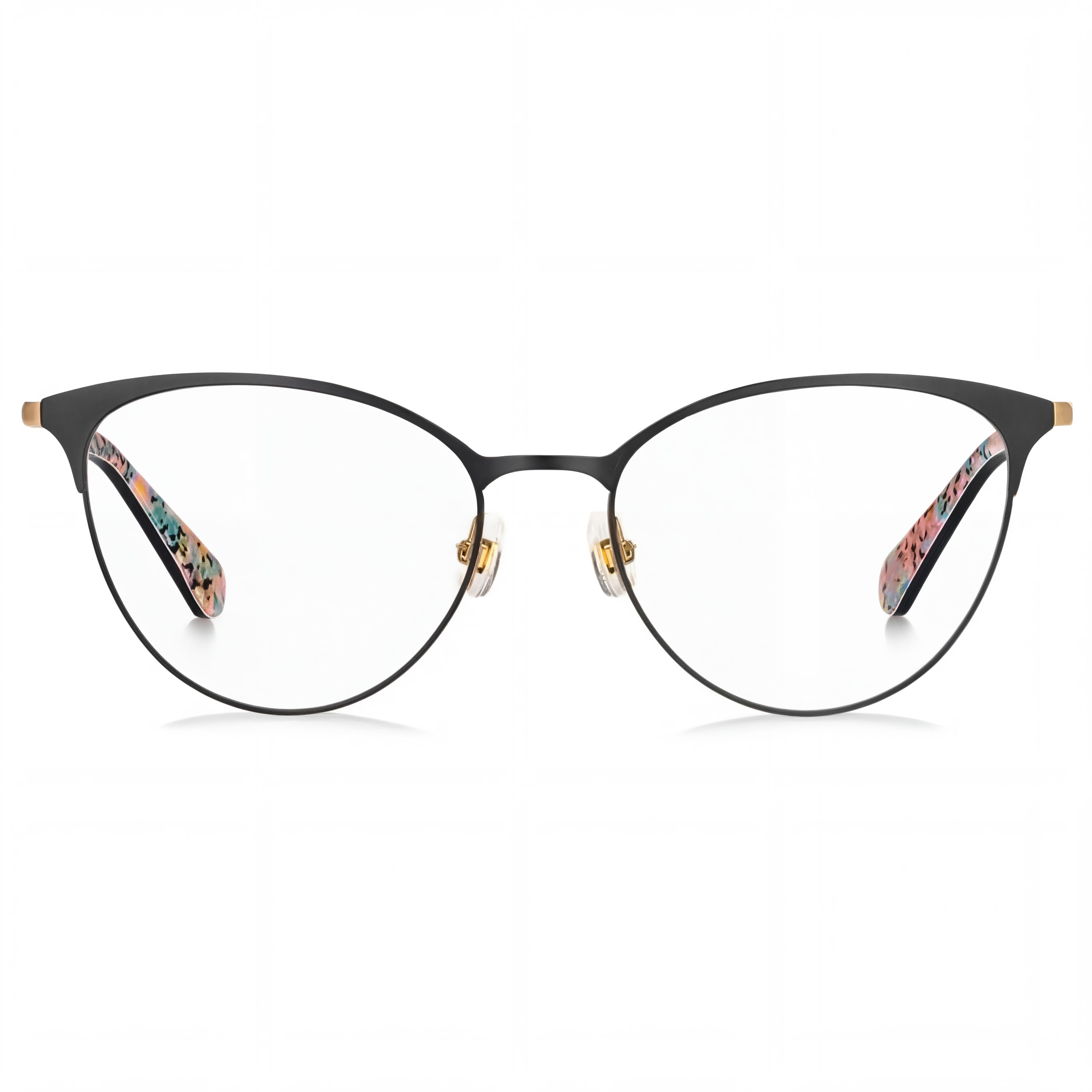kate spade new york Izabel/G Women's Eyewear featuring a Metal Frame, Metallic Black Pink Finish, and Polycarbonate Lenses, 53mm, Photo 2