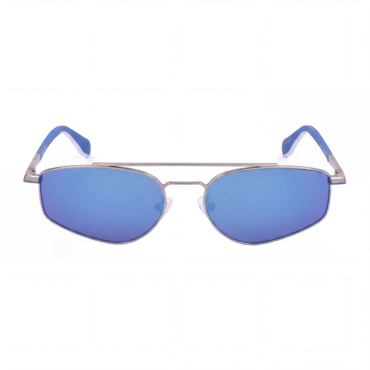 adidas OR0099 Sunglasses with Polished Palladium Metal Frame and Blue Mirror Lenses 55mm, Photo 2
