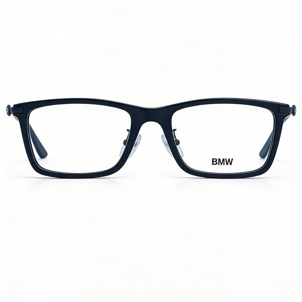 BMW Bw5020 Gafas de Prescripción para Hombre, Montura Fabricada en Plástico con Acabado Negro Mate, Ancho de Lente 56mm