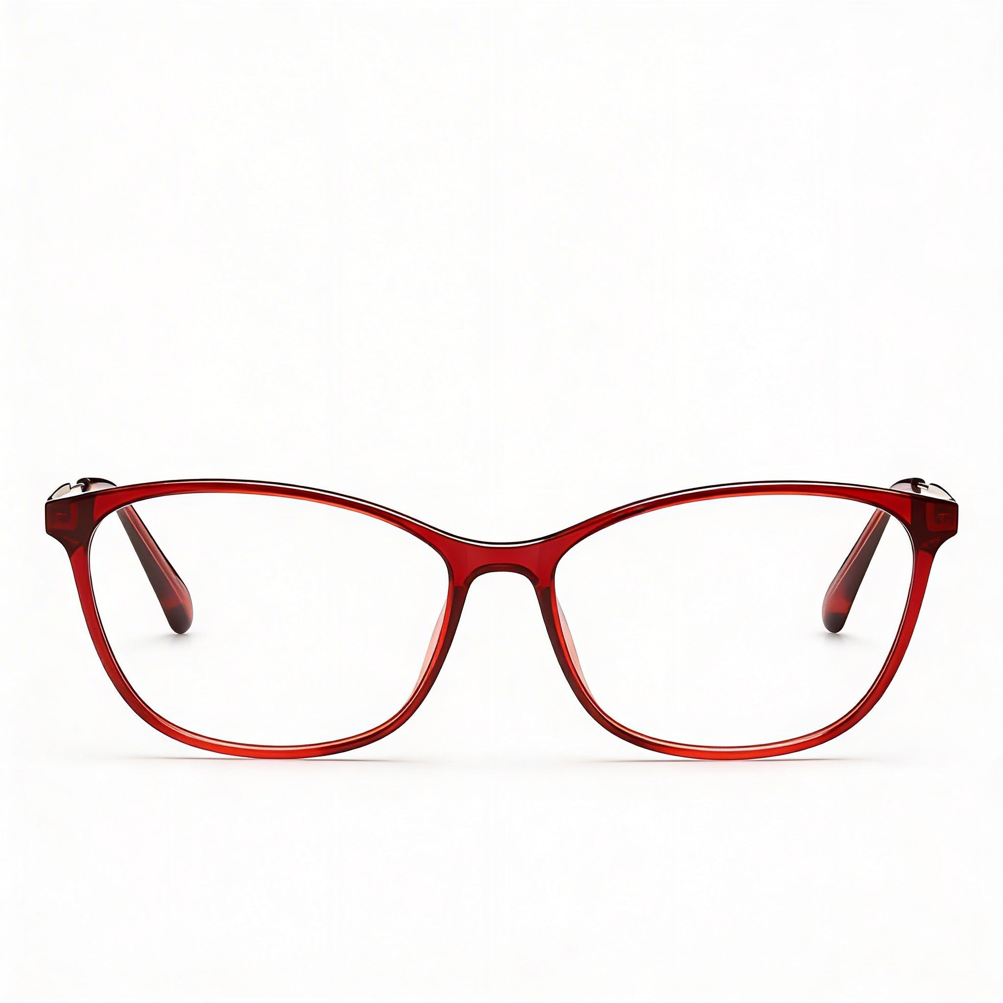 Max & Co. Casual Women's Eyeglasses with Injected Bordeaux Frame and Non-Polarized Transparent Lenses, 54mm, Photo 3