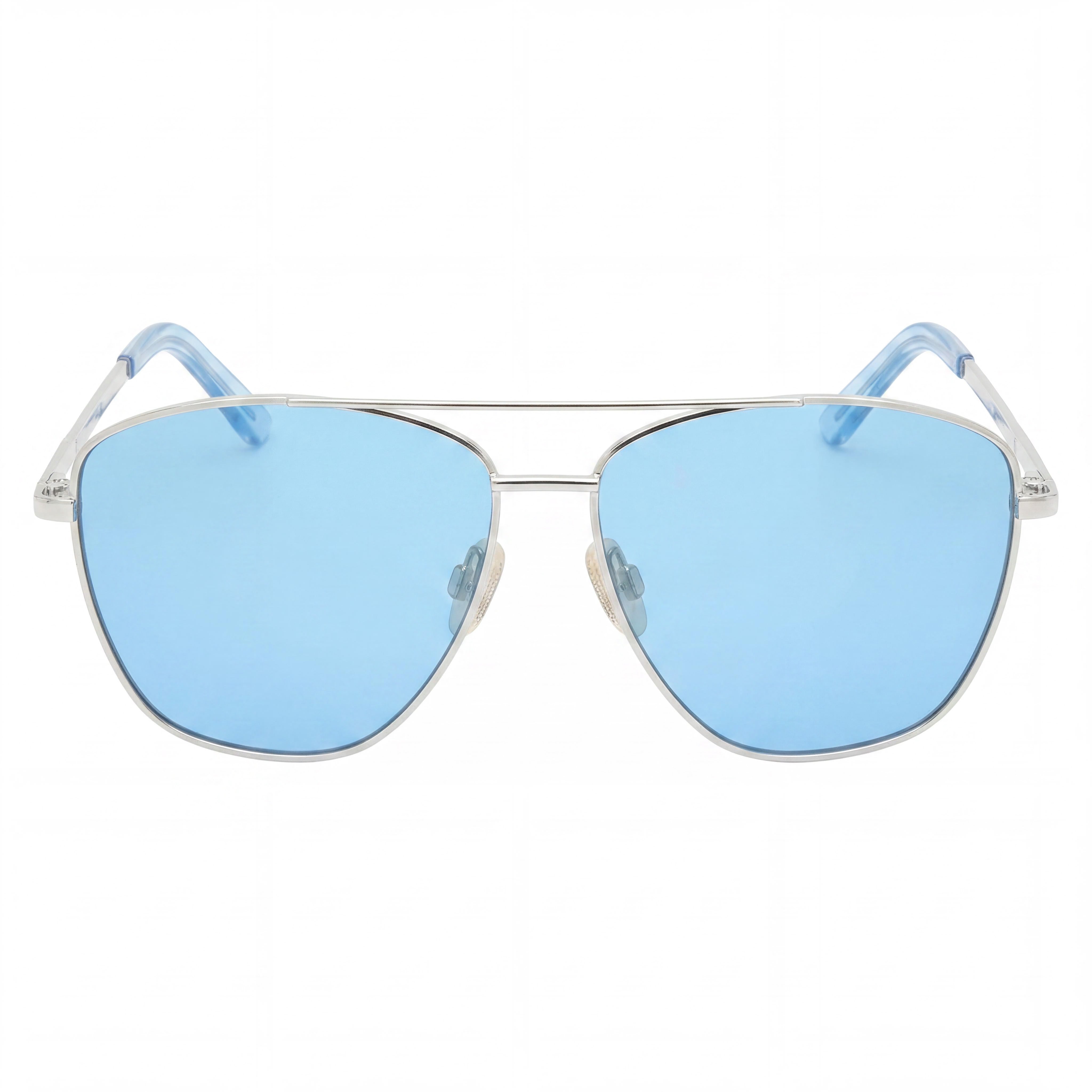 Gafas de sol PRIVÉ REVAUX modernas unisex de acero inoxidable, espejo plateado paladio, lentes no polarizadas de paladio 57-14-145, Photo 2