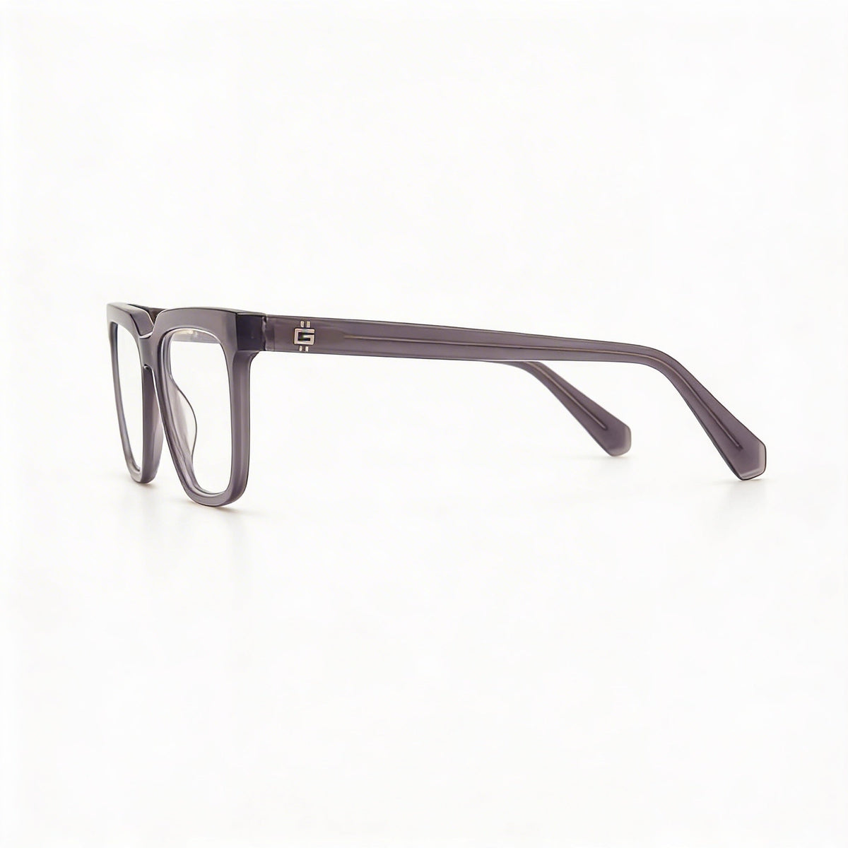 Guess GU50133 Shiny Grey Rectangle Eyeglasses for Women, Plastic, Photo 3