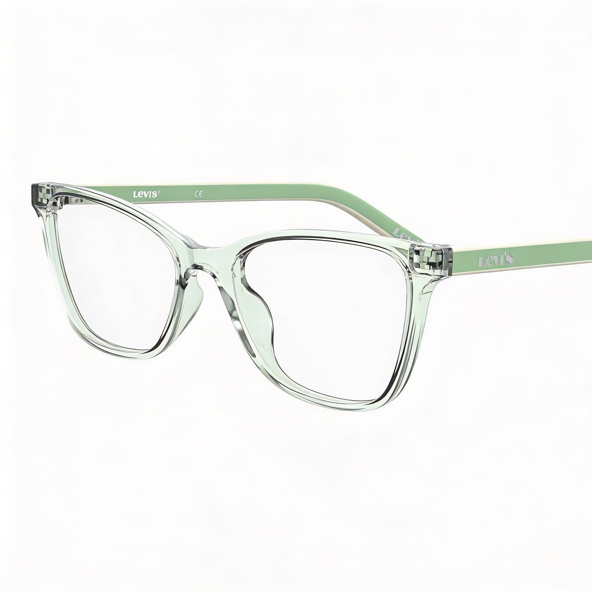 Levi's Lv 1022 Women's Green Plastic Frame Prescription Ready Eyeglasses, Lens Width 52mm, Photo 3