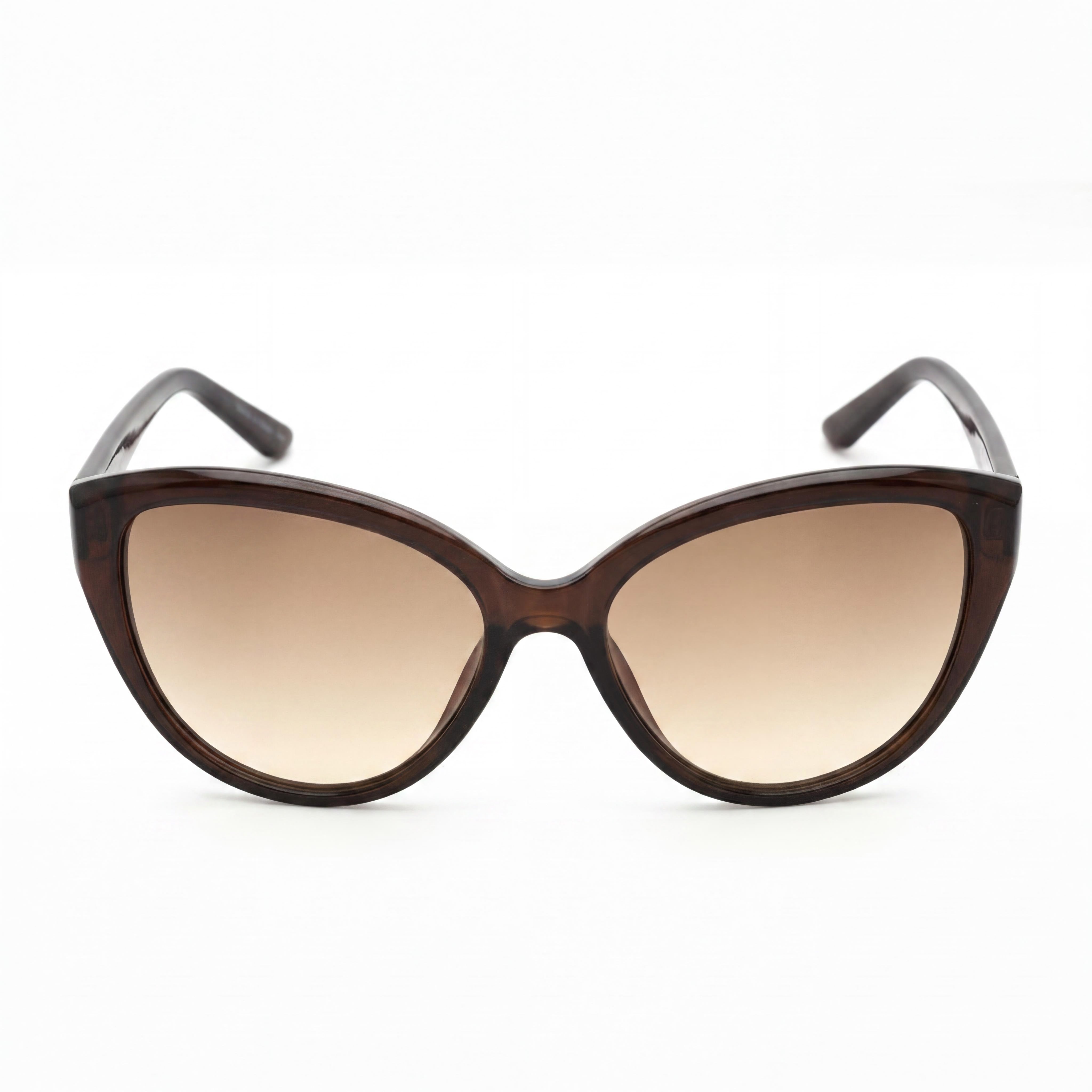 Gafas de sol Calvin Klein CK19536S para mujer, con protección UV, montura de plástico marrón cristal, lentes marrones, 55 mm, Photo 2