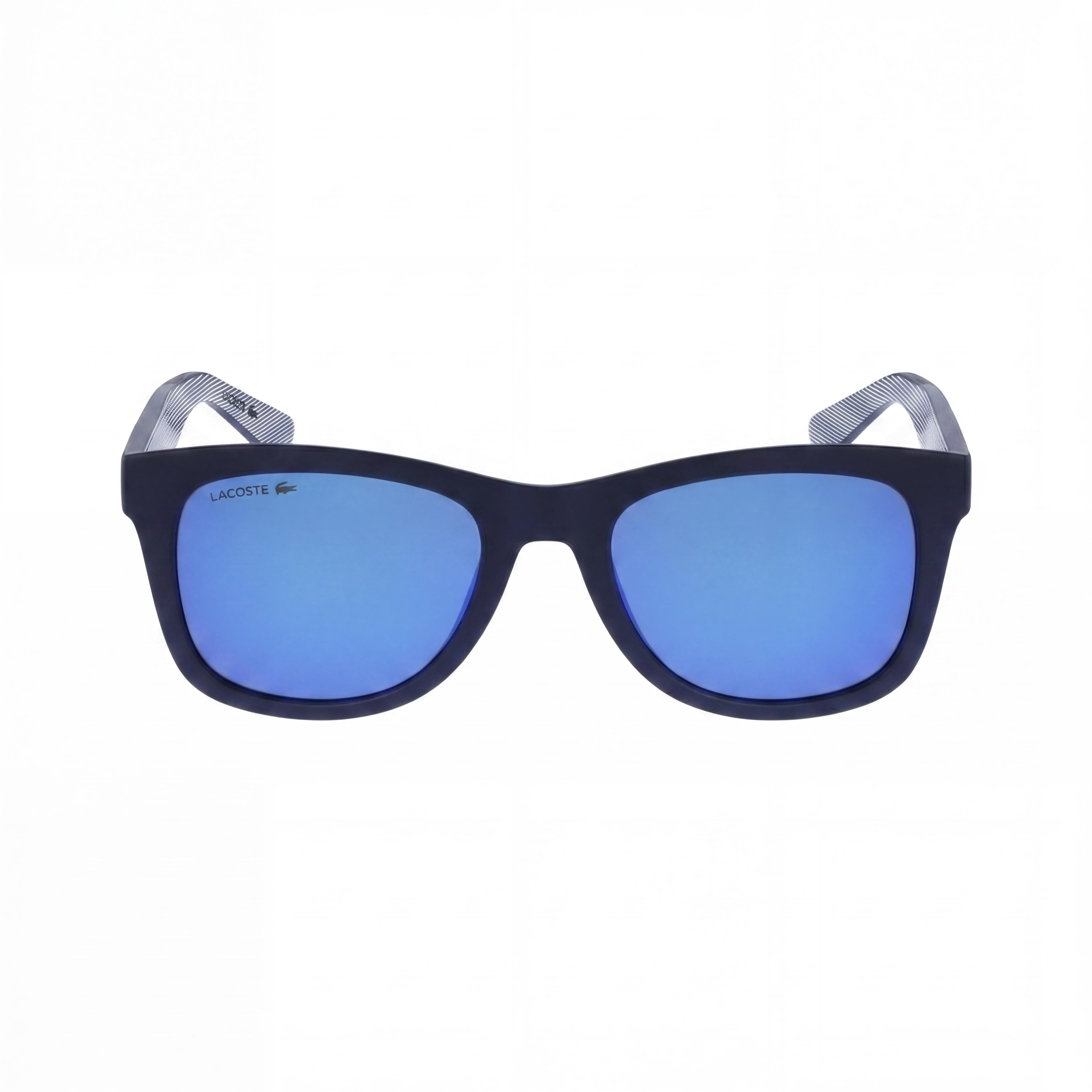 Gafas de sol Lacoste Classic unisex de plástico azul mate con protección UV y antirreflejos, talla 53-20-140, Photo 2