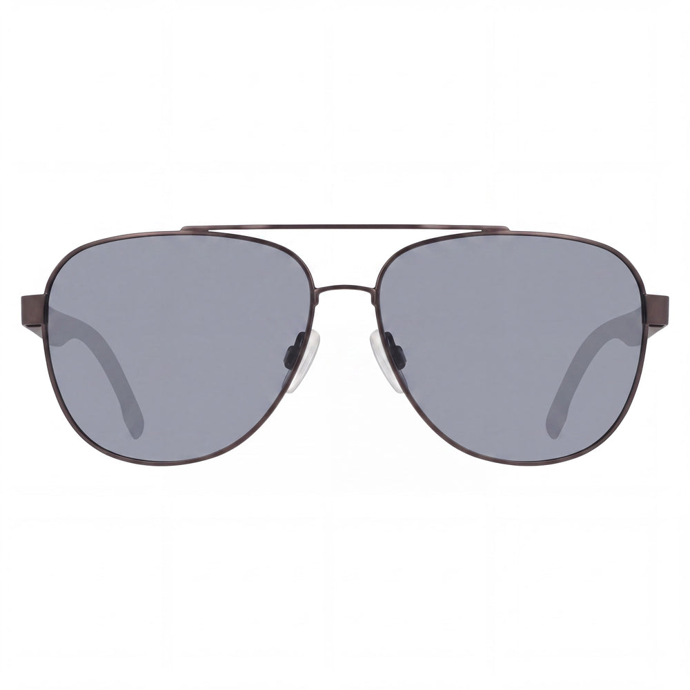 Nautica N107sp Men's Metal Pilot Sunglasses with Matte Gunmetal Frame, Multicolor Non-Polarized UV Protected Lenses, 60mm