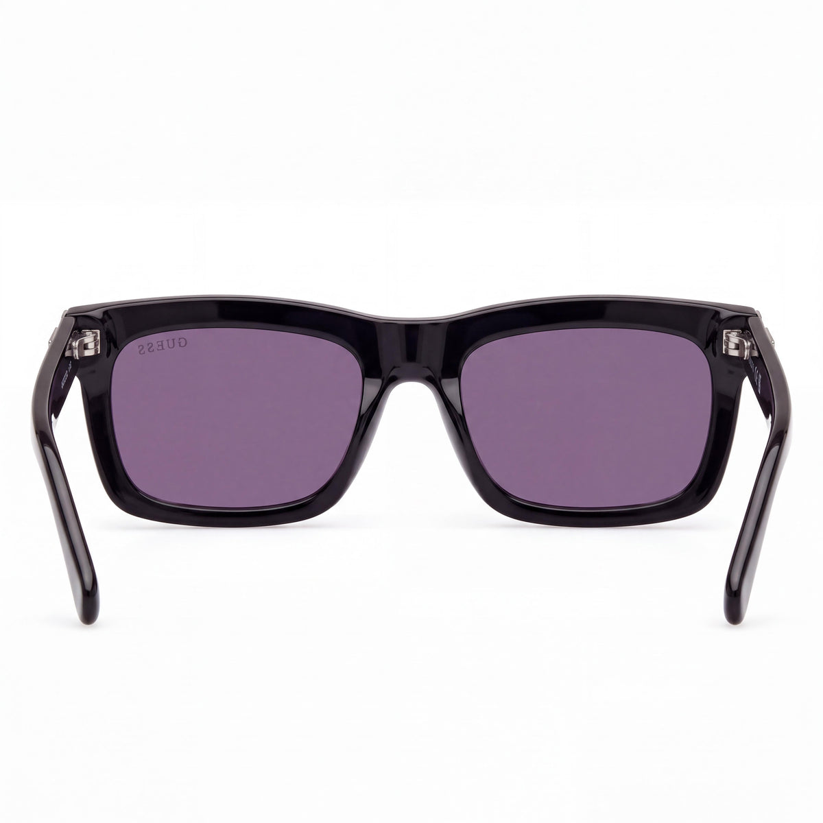 GUESS Gu00212 Unisex Shiny Black Plastic Frame Non-Polarized Smoke UV 400 Sunglasses 55-20-145mm, Photo 2